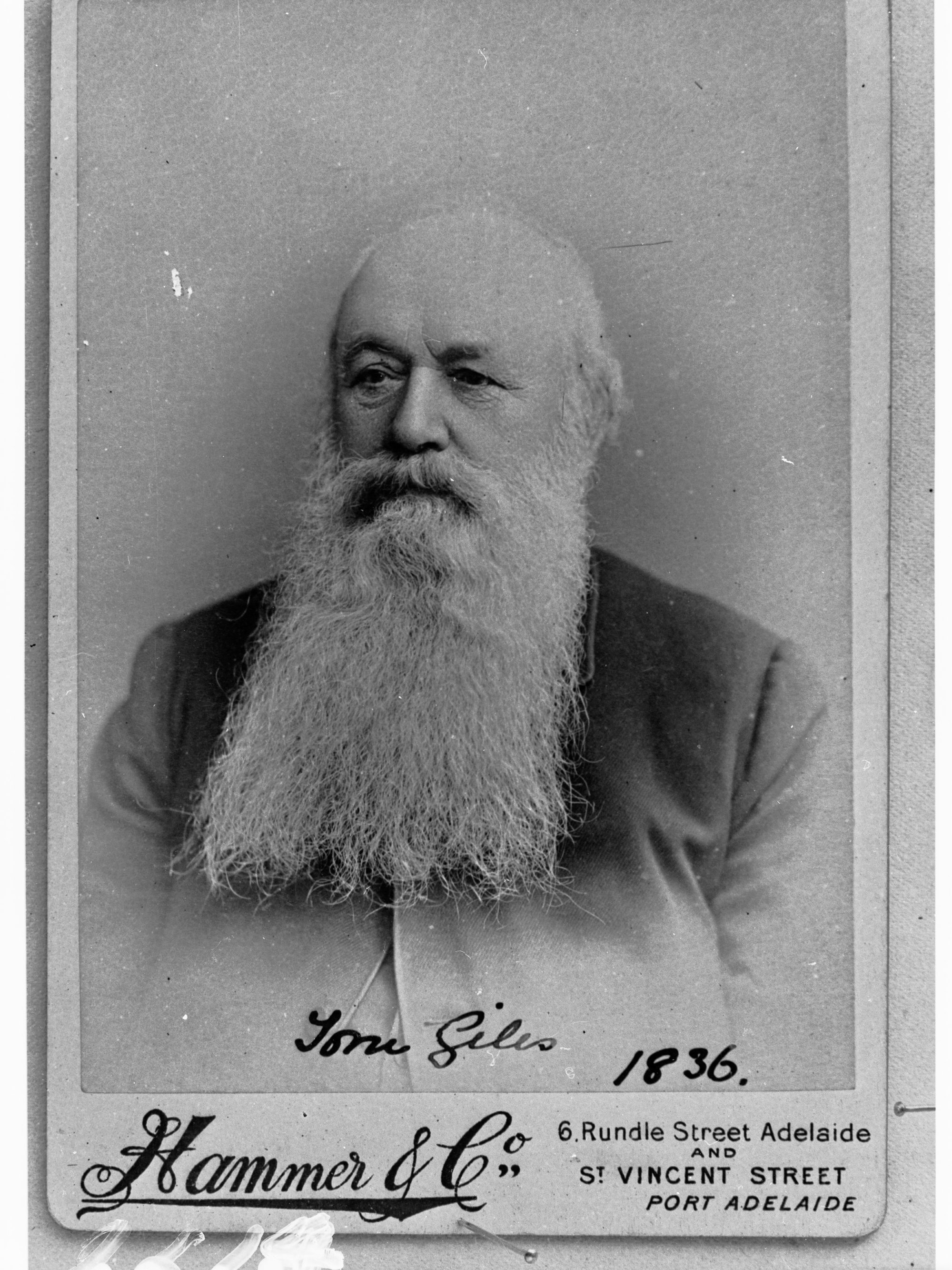 Portrait of Sir Thomas Giles - 1820-1899 (portrait by Hammer &amp; Co.)