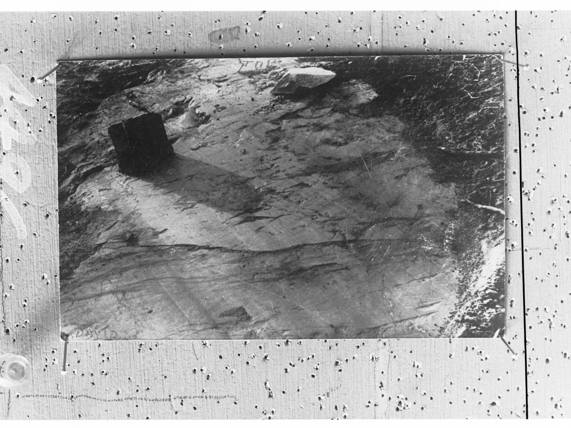 Glacier Marks on Rock Surface