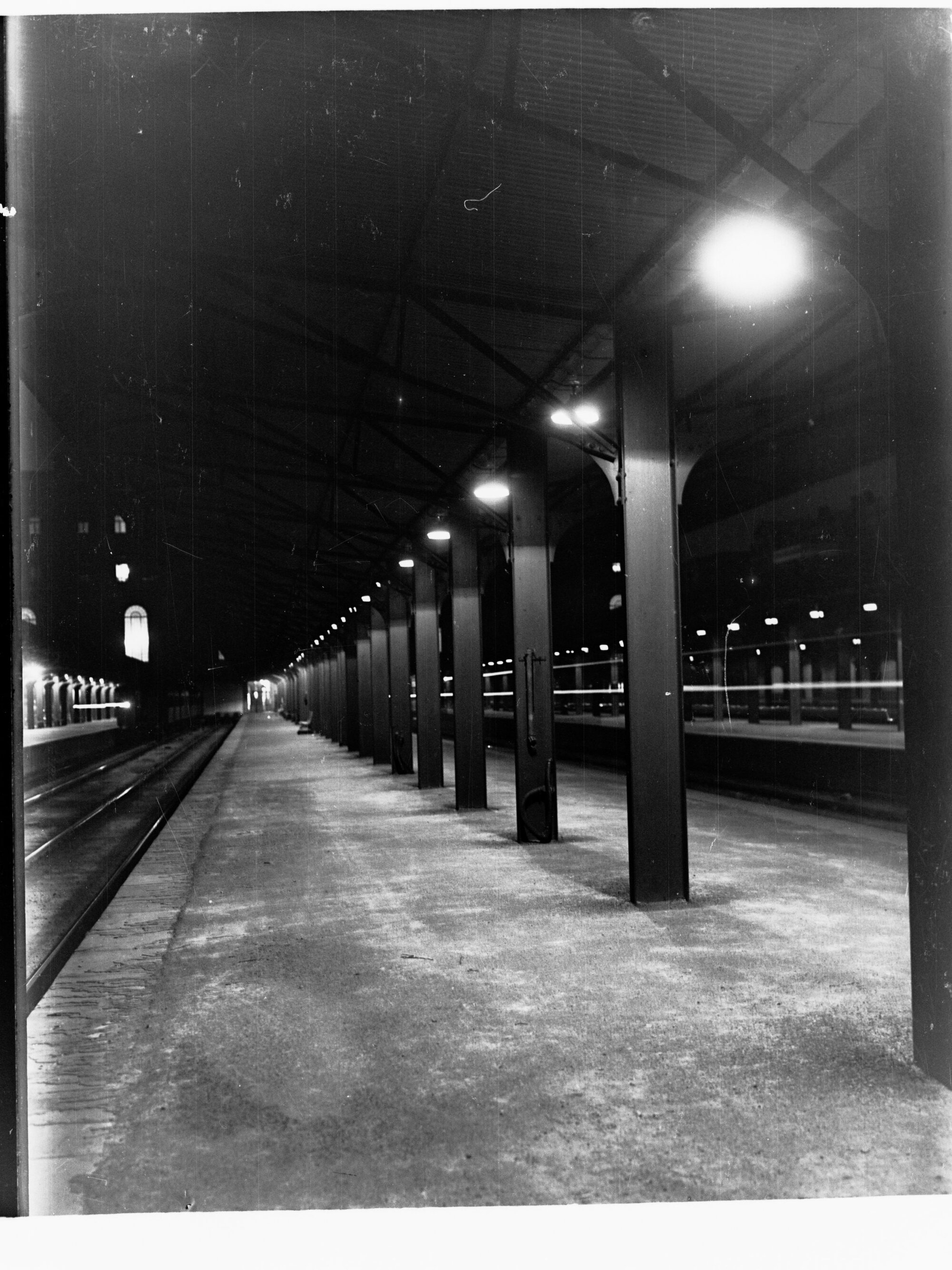 Adelaide Railway Station Lighting Method Night Time