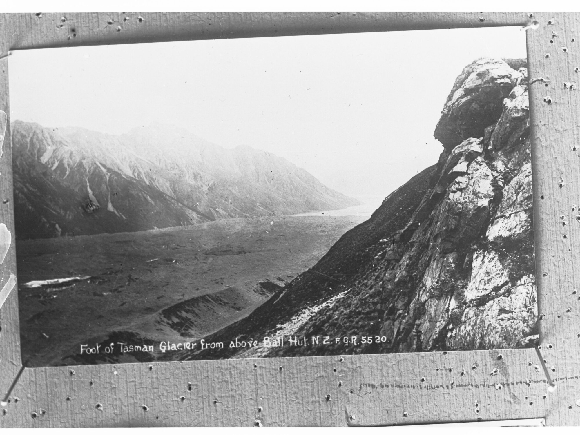 Foot of Tasman Glacier from Above Ball Hut, New Zealand