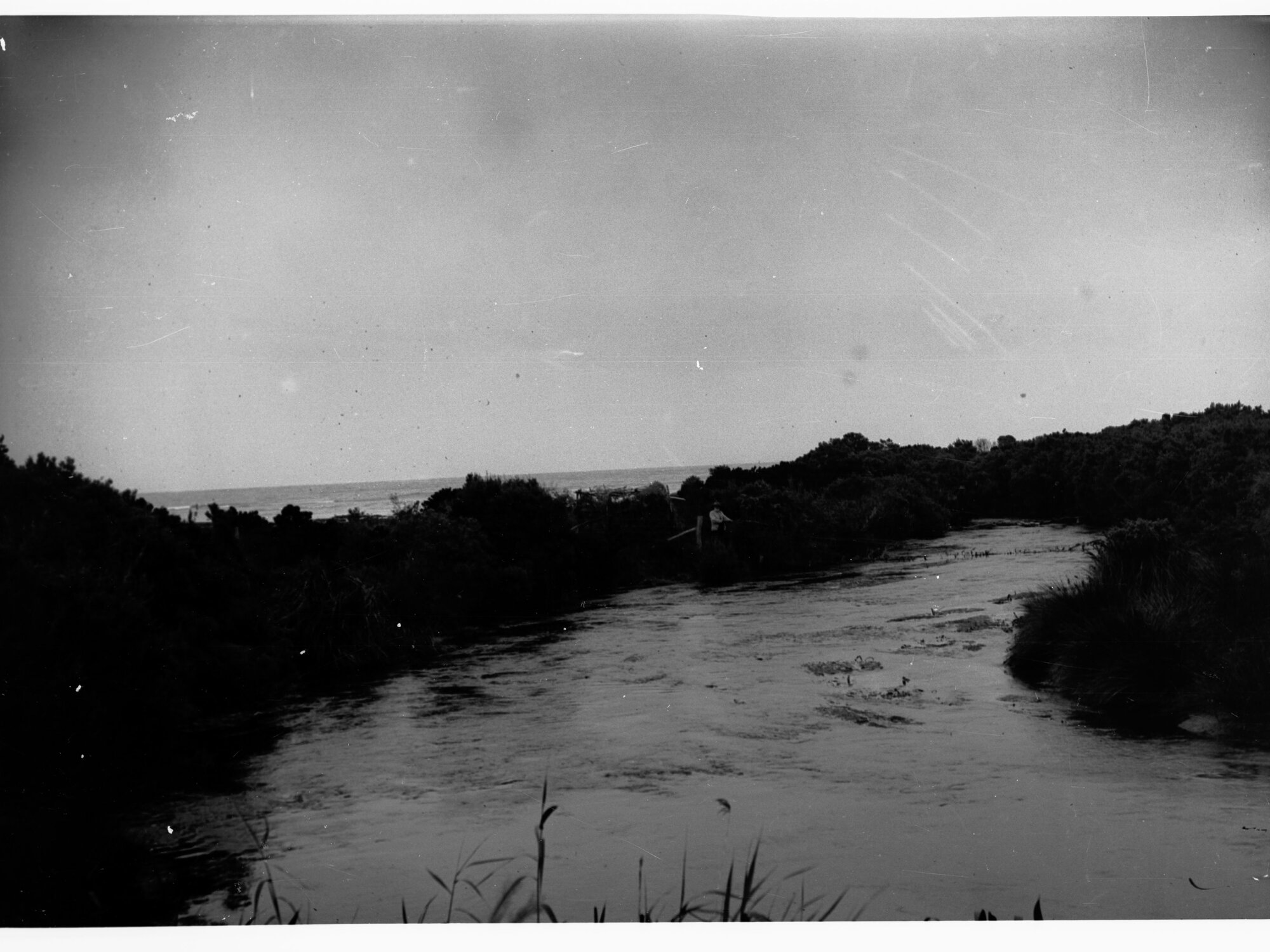 Creek running into the sea near Port MacDonnell