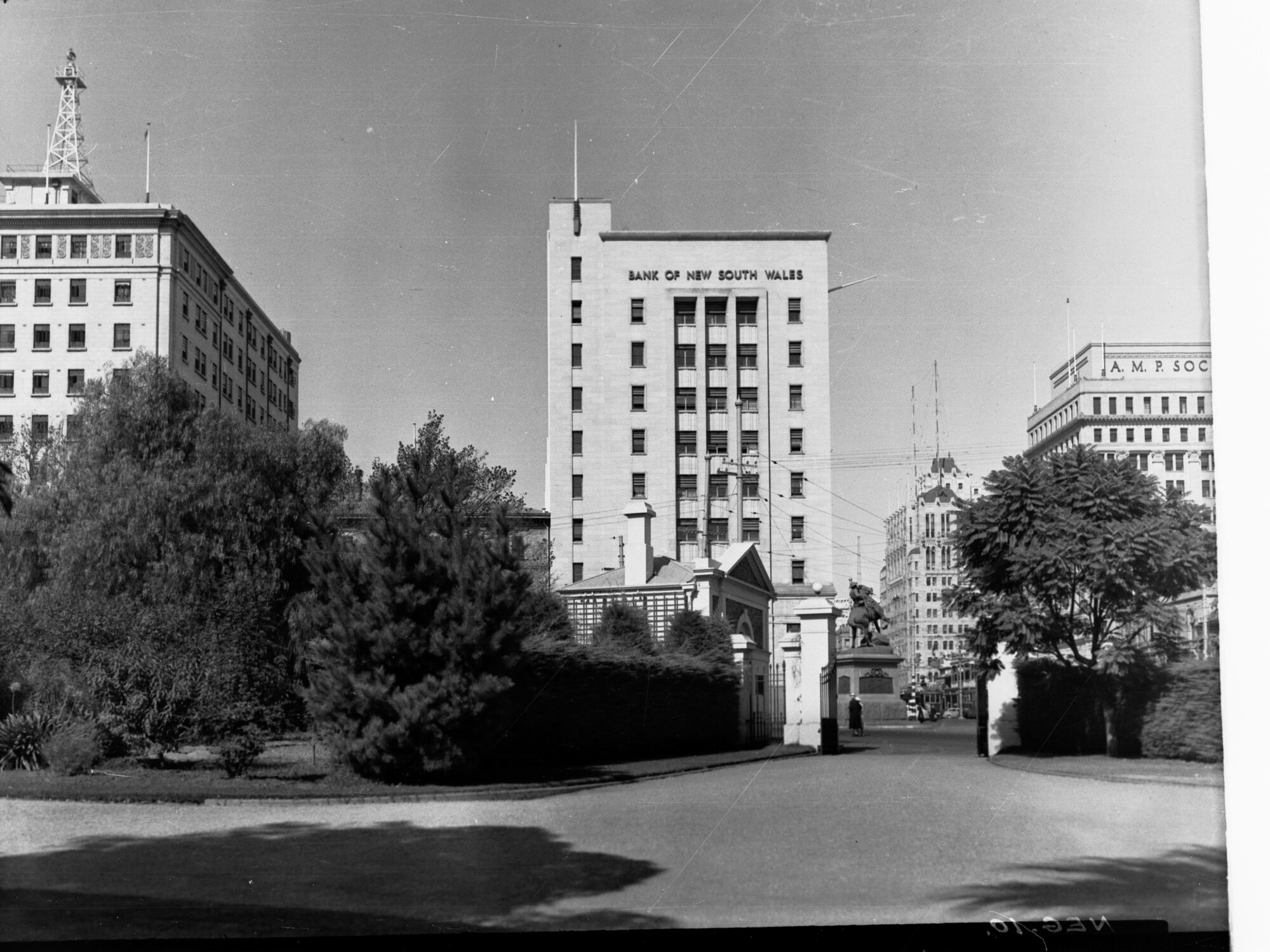 King William Street from Government House Grounds