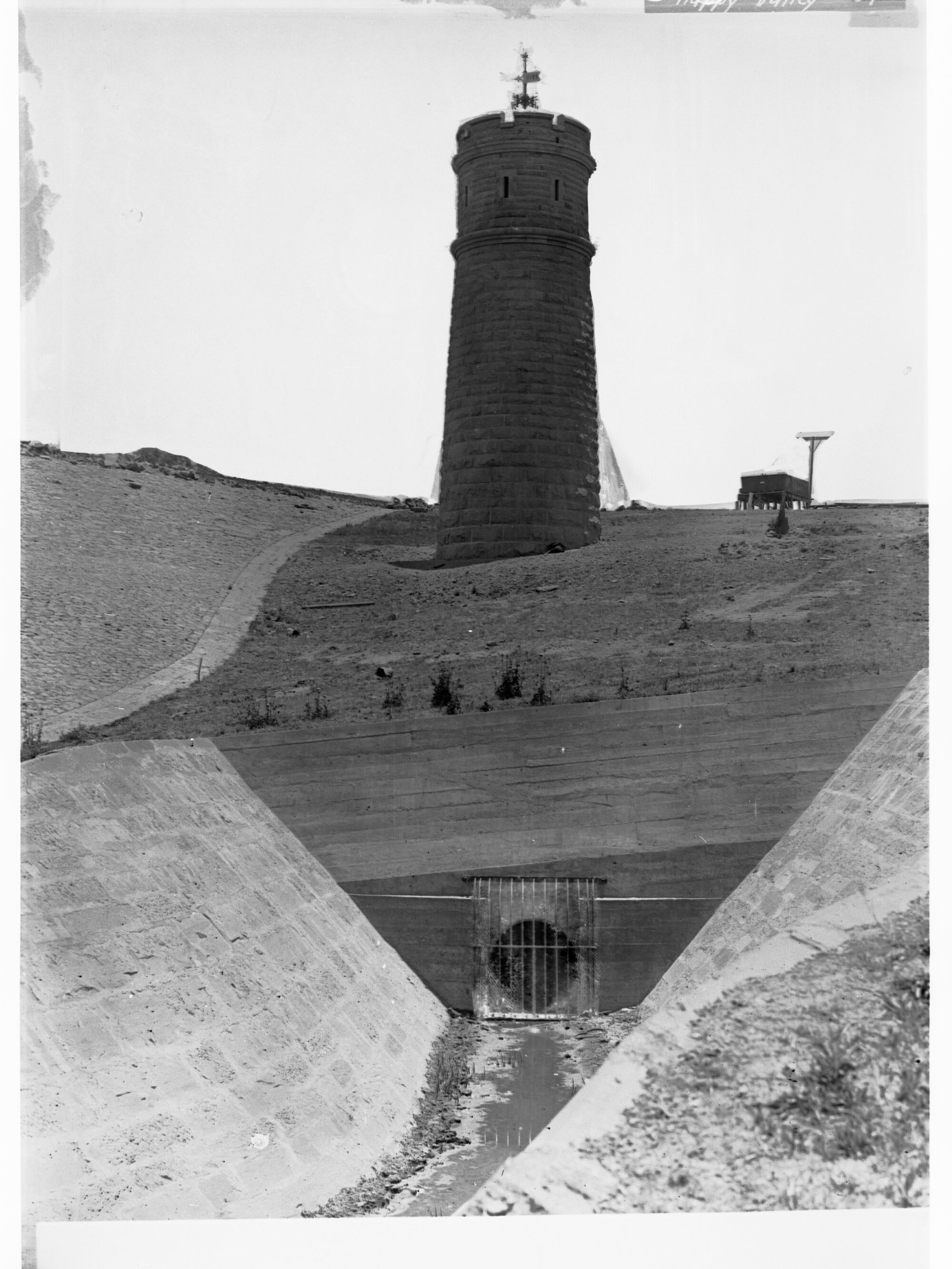 Happy Valley Waterworks - showing tower and channel