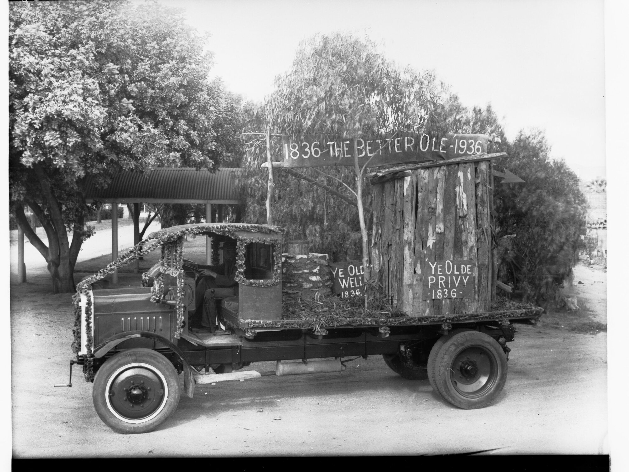 Sewer Department Decorated Lorries for State Centenary