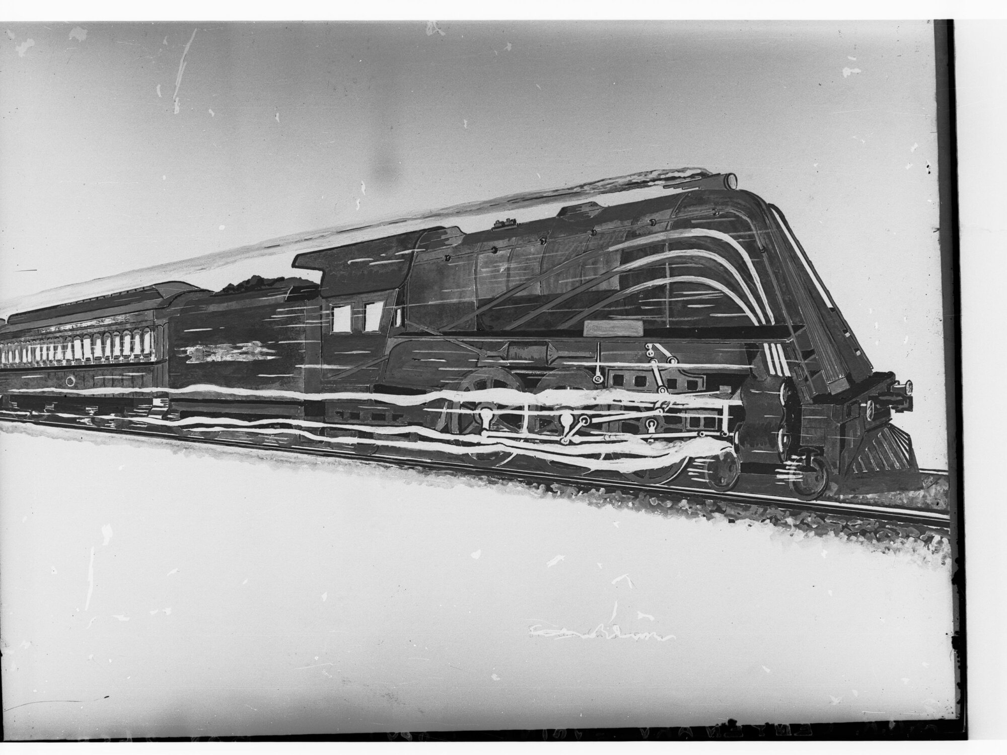 Drawing of centenary train