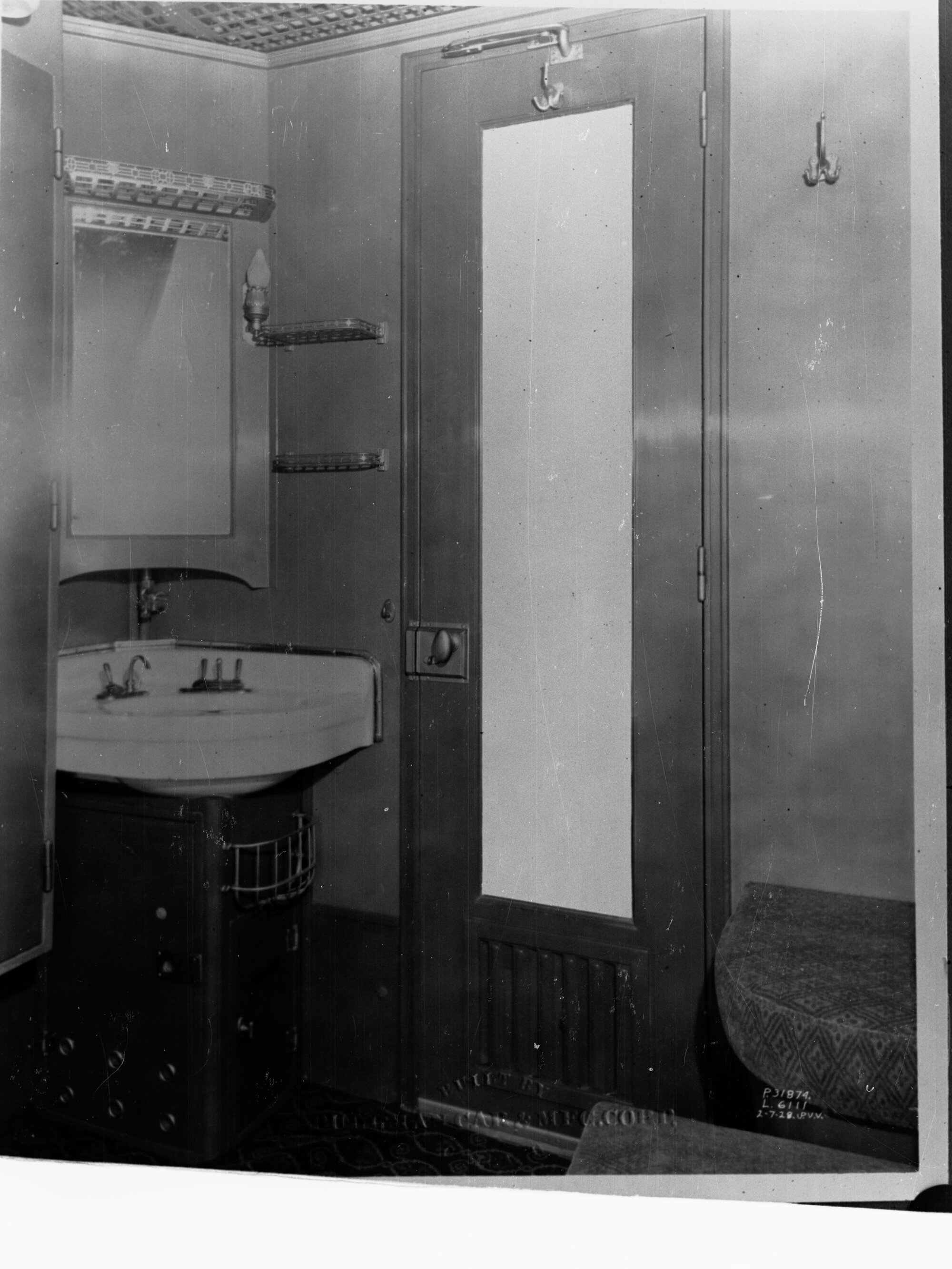 Interior of Pullman Sleeping Car