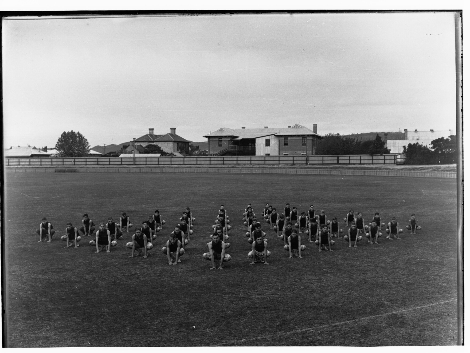 Boys Exercise Drill