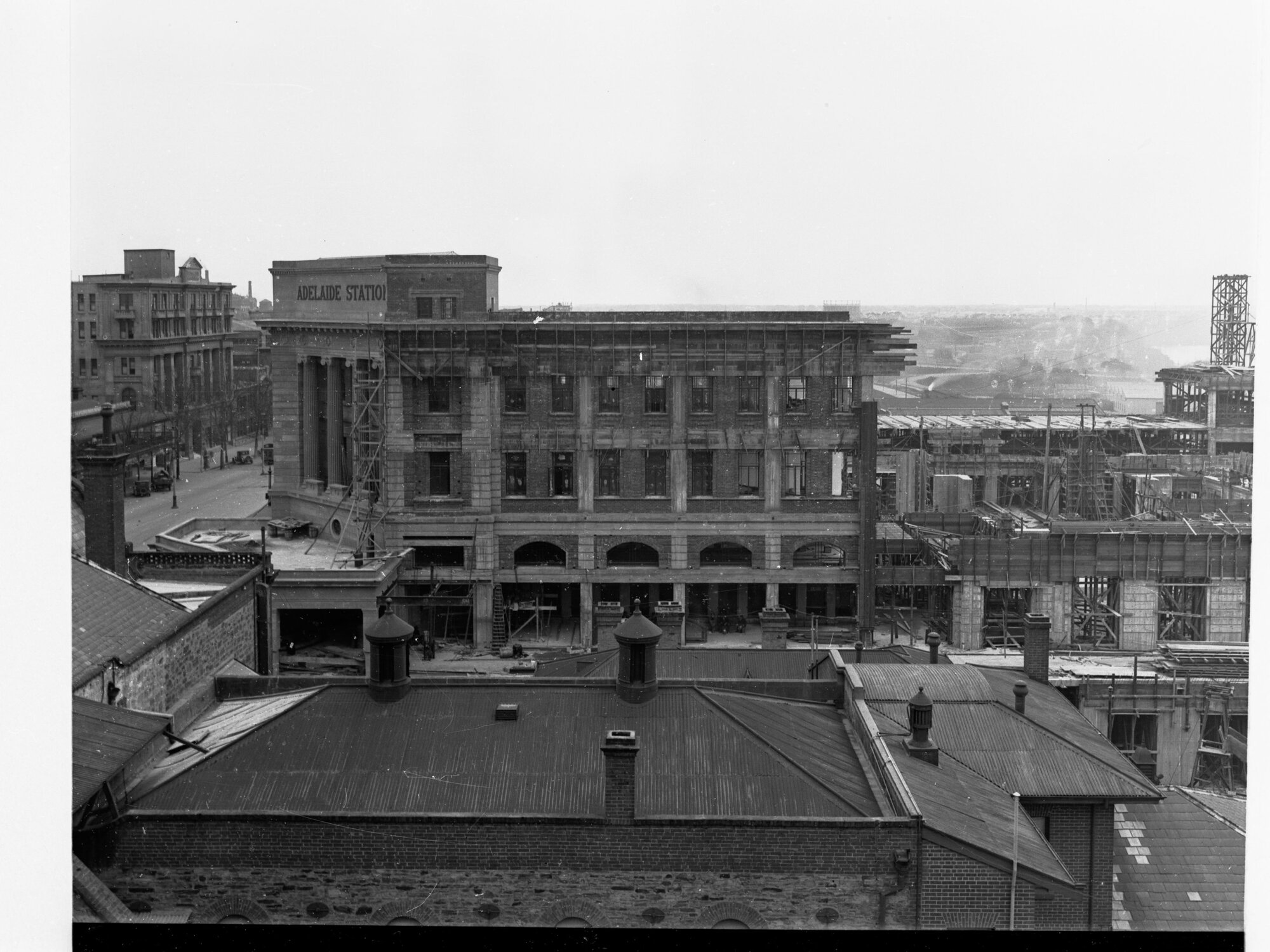 Construction of Adelaide Railway Station