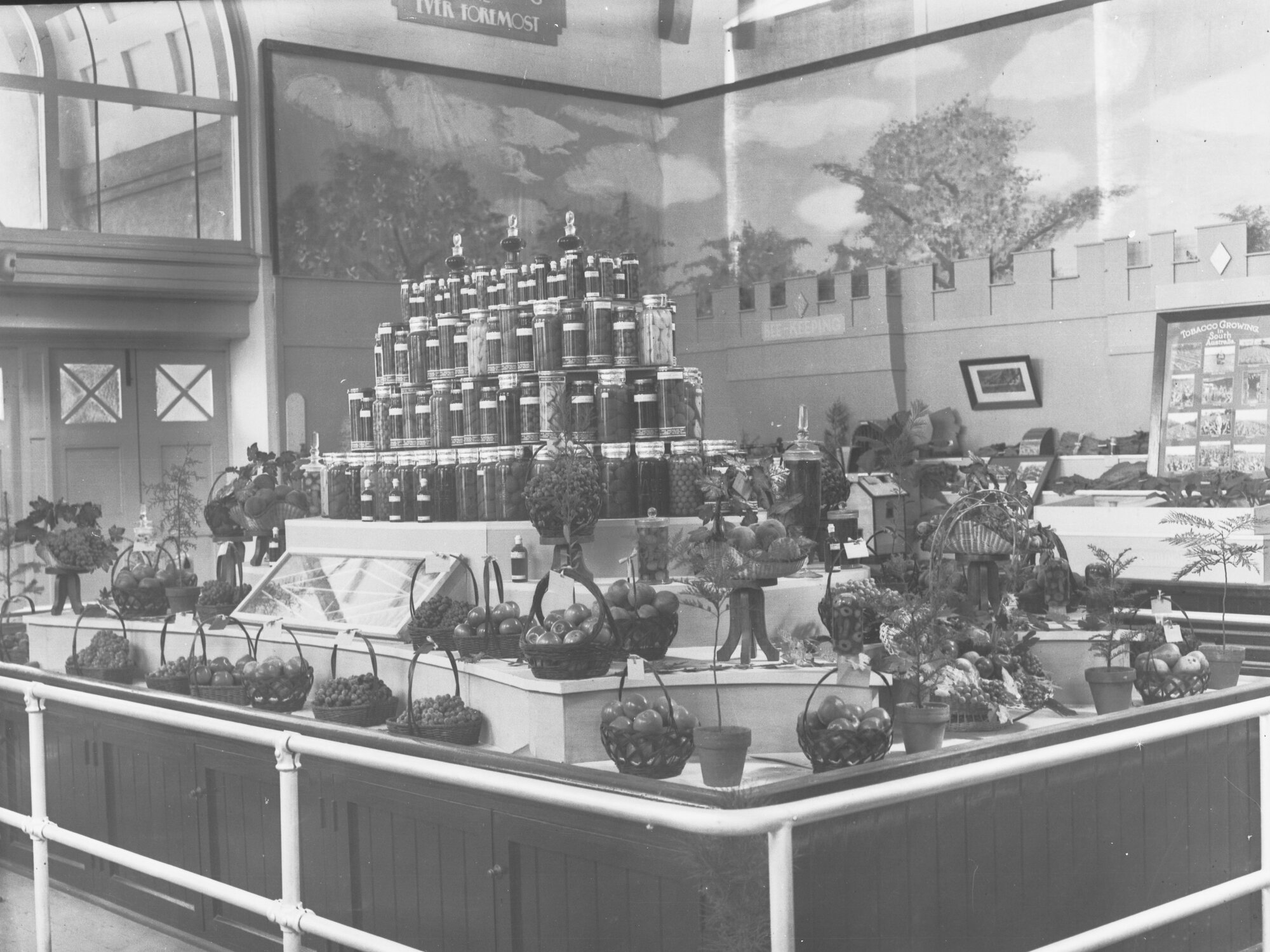 Exhibition of preserved and fresh fruit and plants