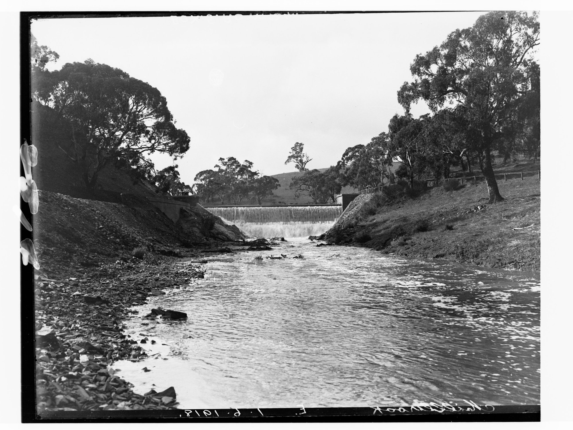 Gumeracha Weir, which feeds Millbrook Reservoir