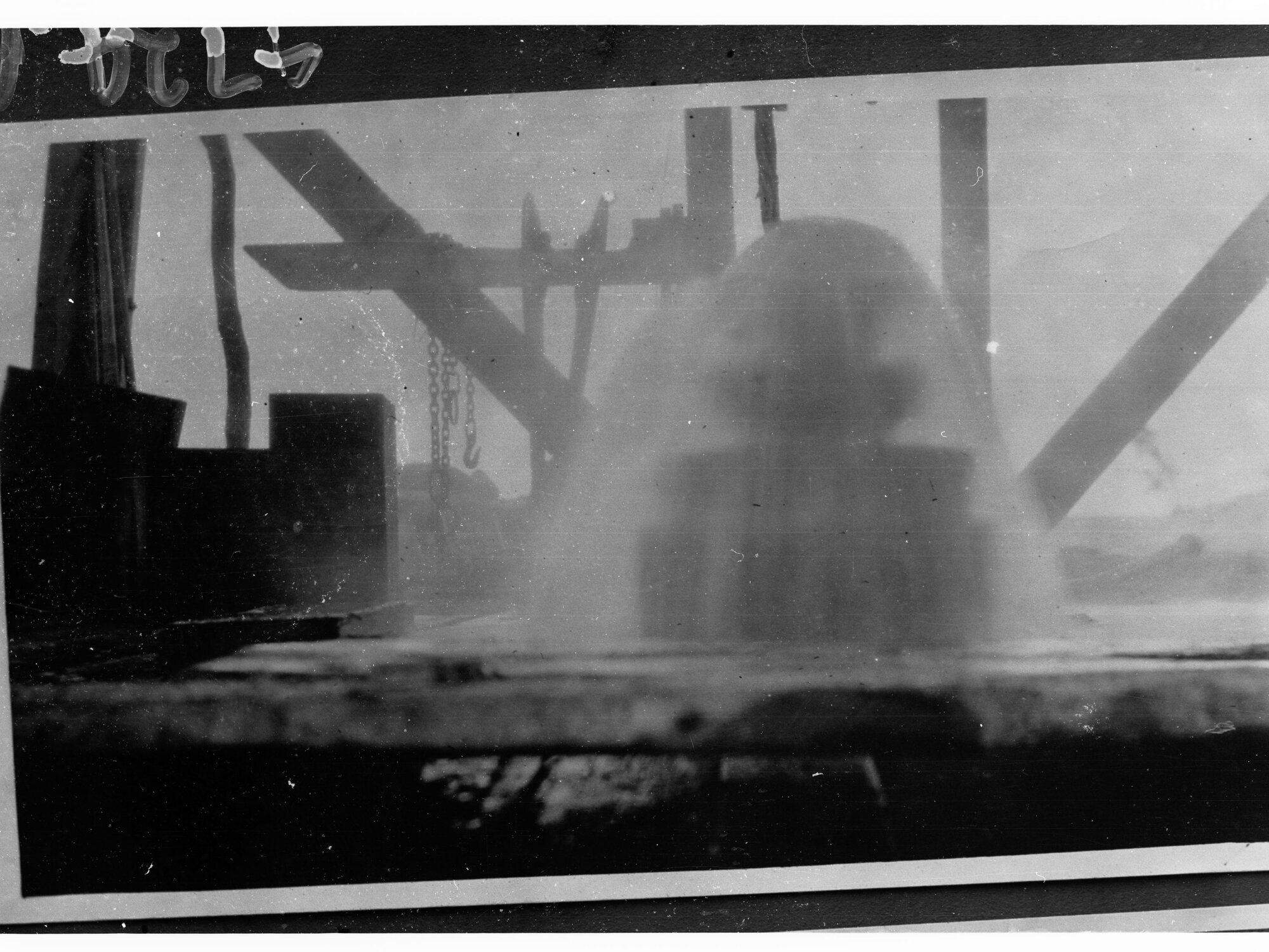 Fountain Construction in Background