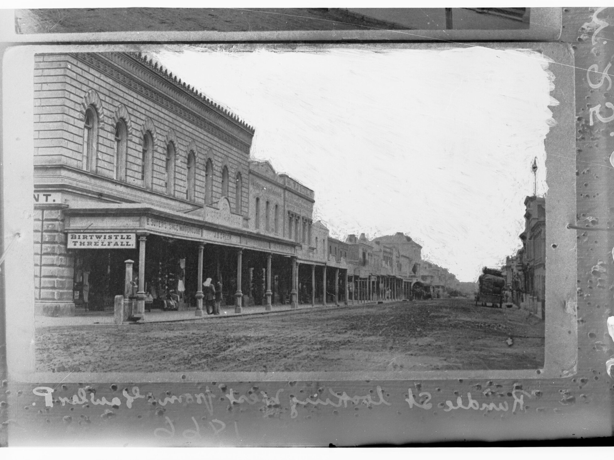 Rundle Street looking west from Gawler Place - copied in 1918