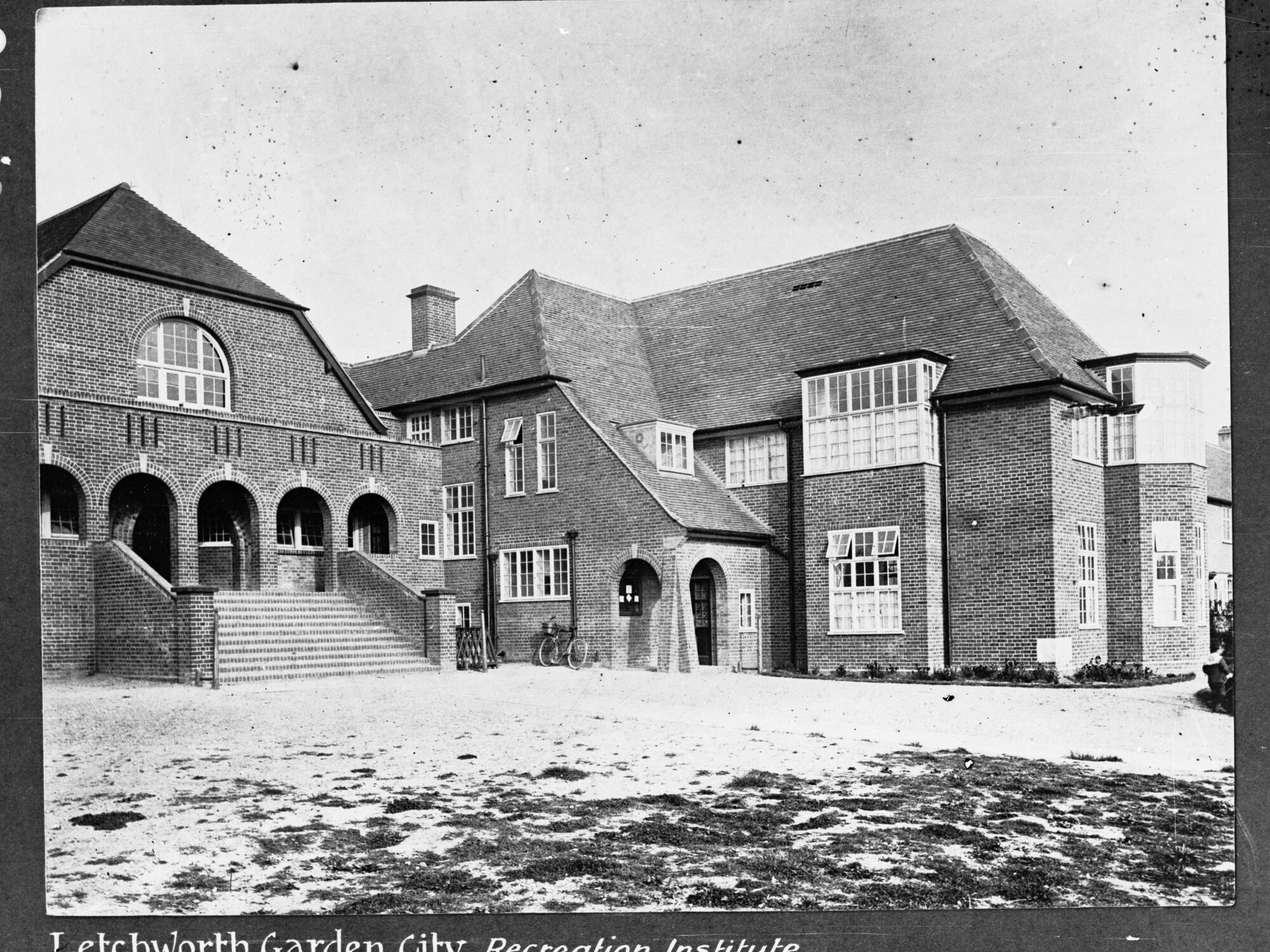 Letchworth Garden City Recreation Institute  exterior view,  Hertfordshire, England