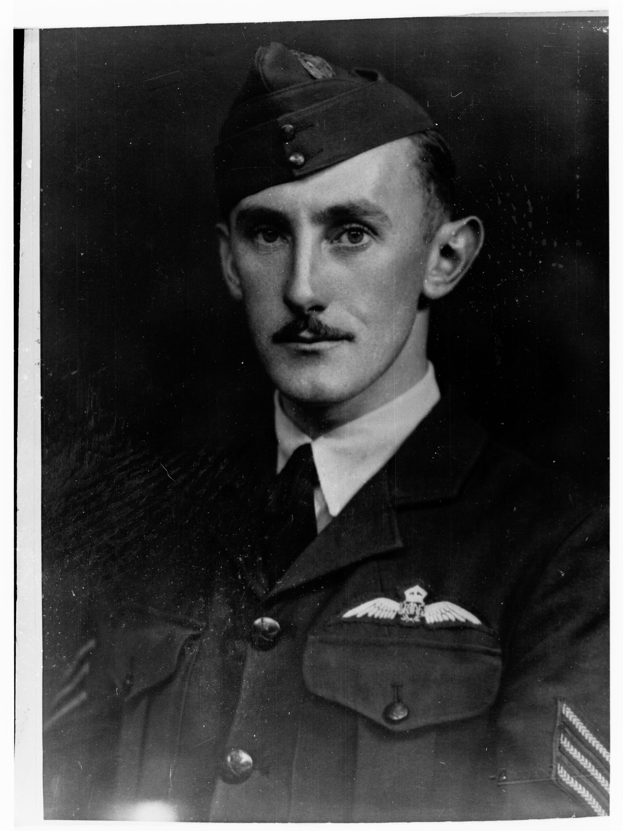 Portrait of man enlisted in Royal Australian Air Force - photo copied for Roll of Honour