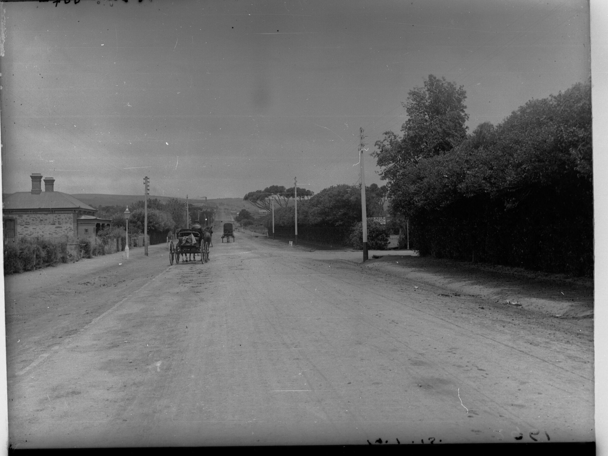 Brighton Road Showing Horse and Cart