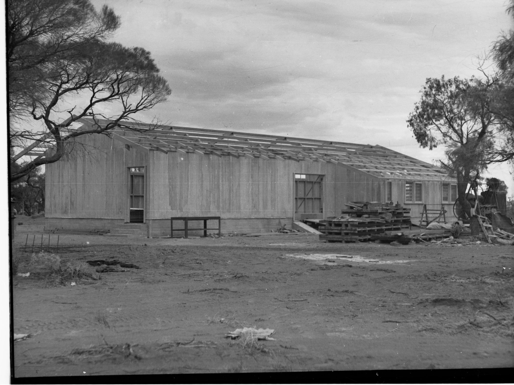 Engineering and Water Supply Department, South Australia. Construction of building