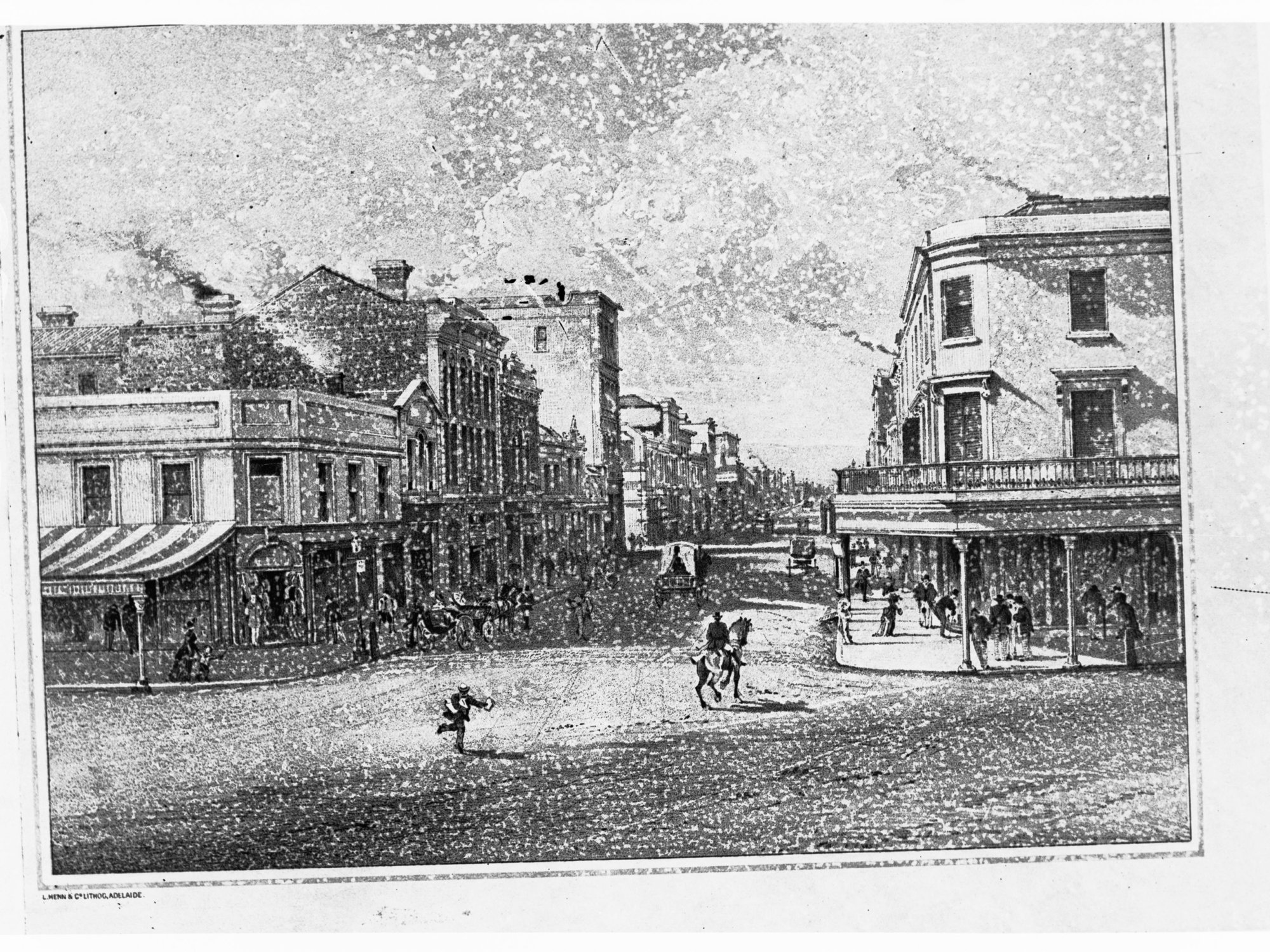 Sketch of Rundle Street