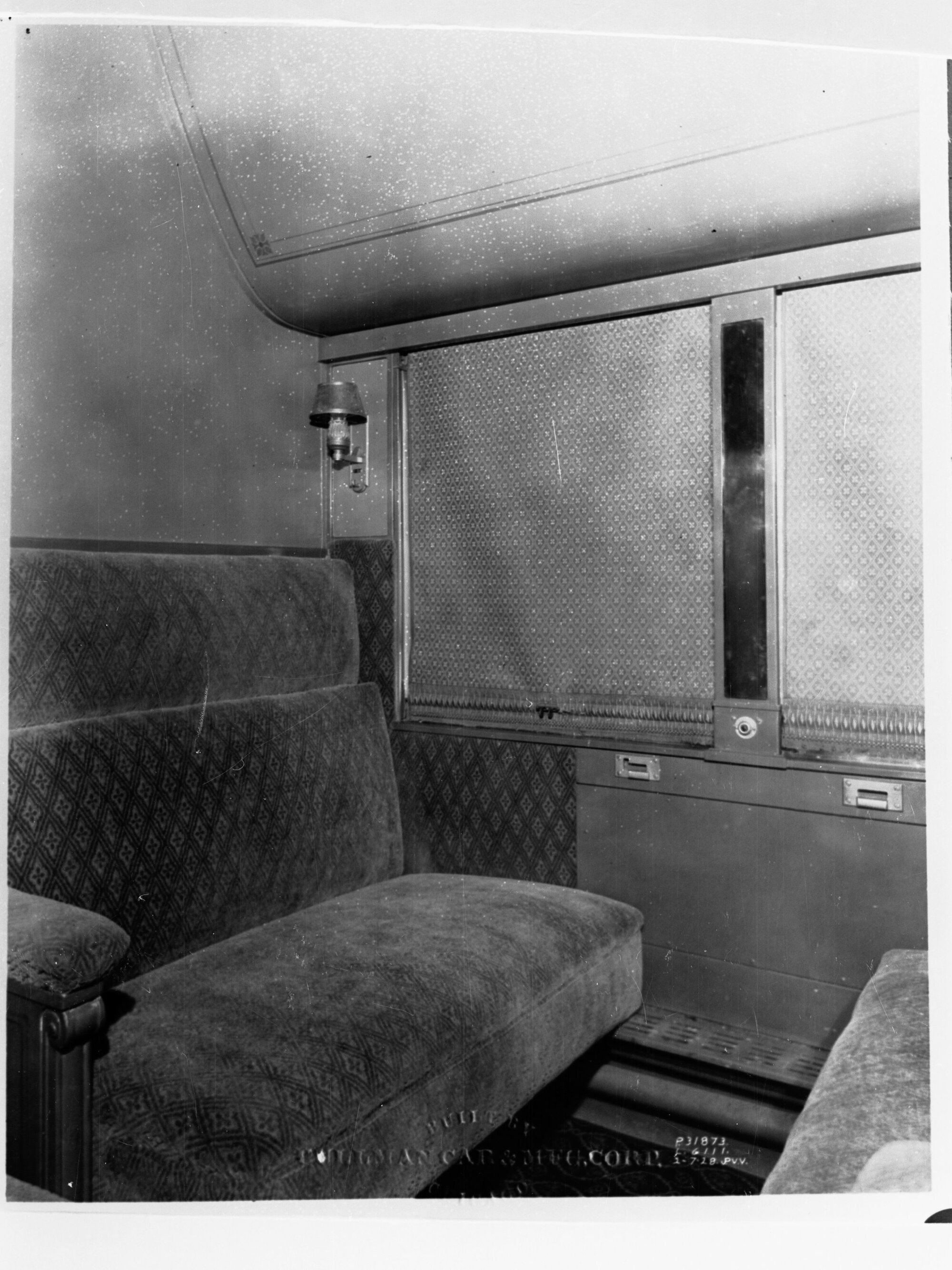 Interior of Pullman Sleeping Car