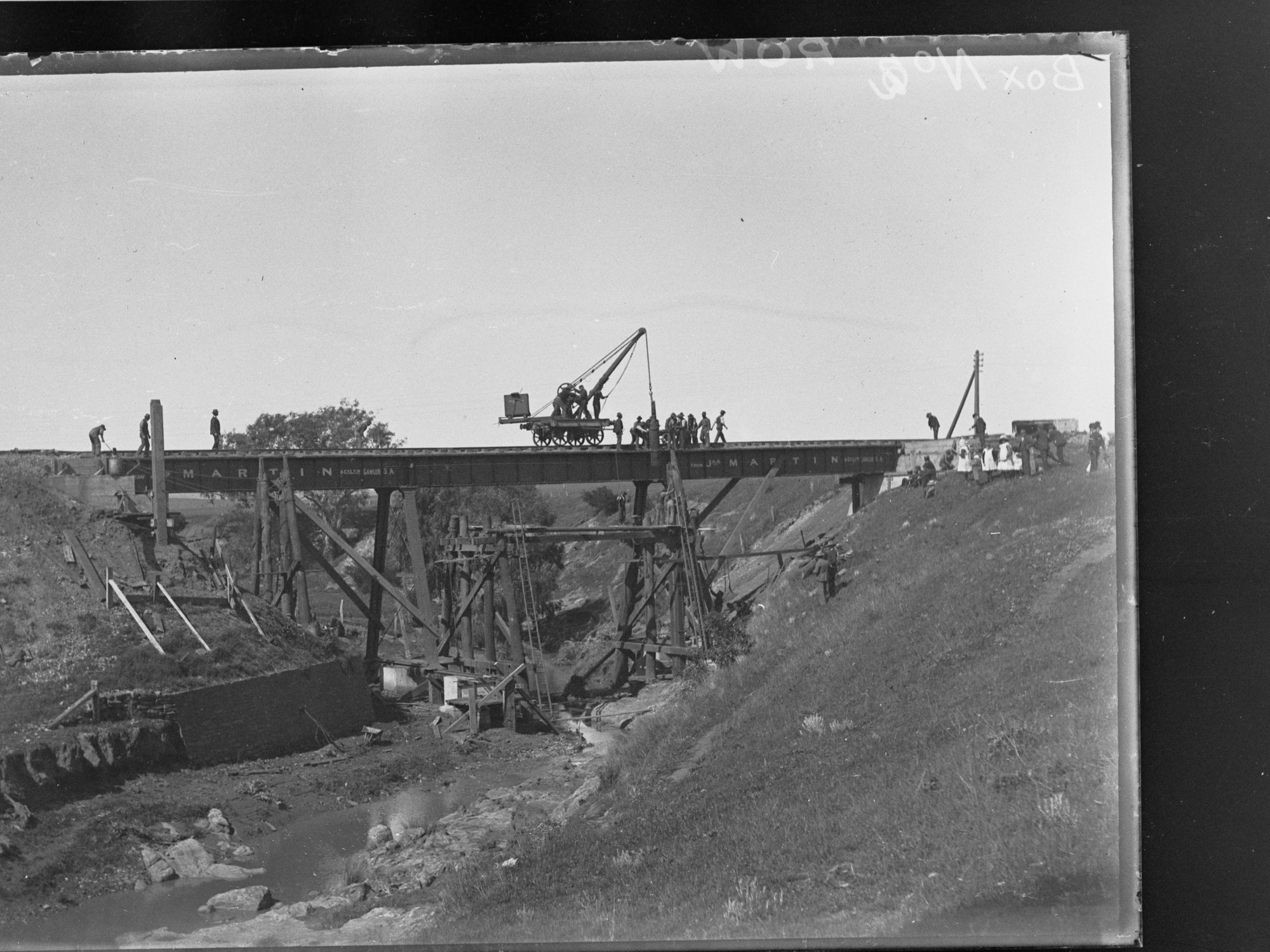 Construction of Railway Bridge over Allans Creek