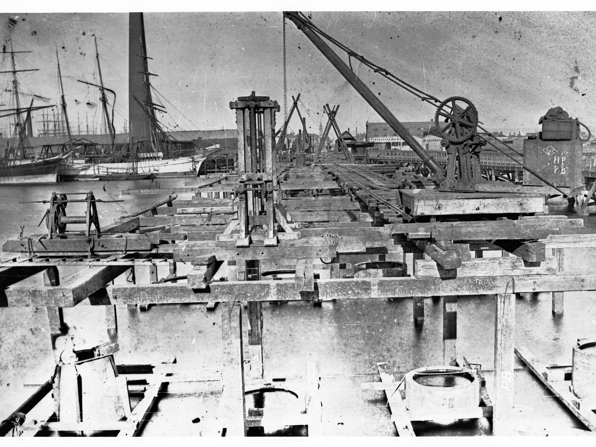 Construction of Jervois Bridge, Port Adelaide