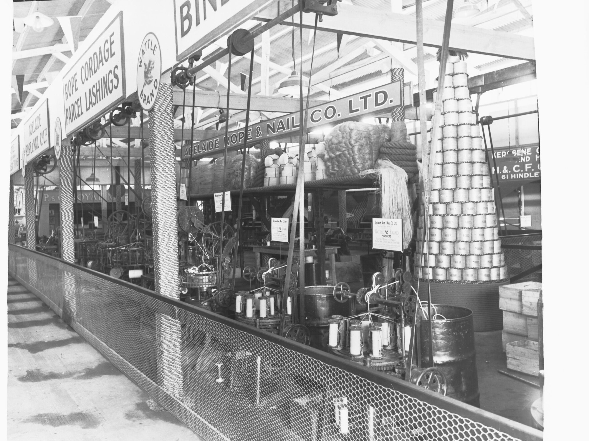 Centenary Exhibition Centennial Hall Adelaide Rope and Nail Company Exhibit
