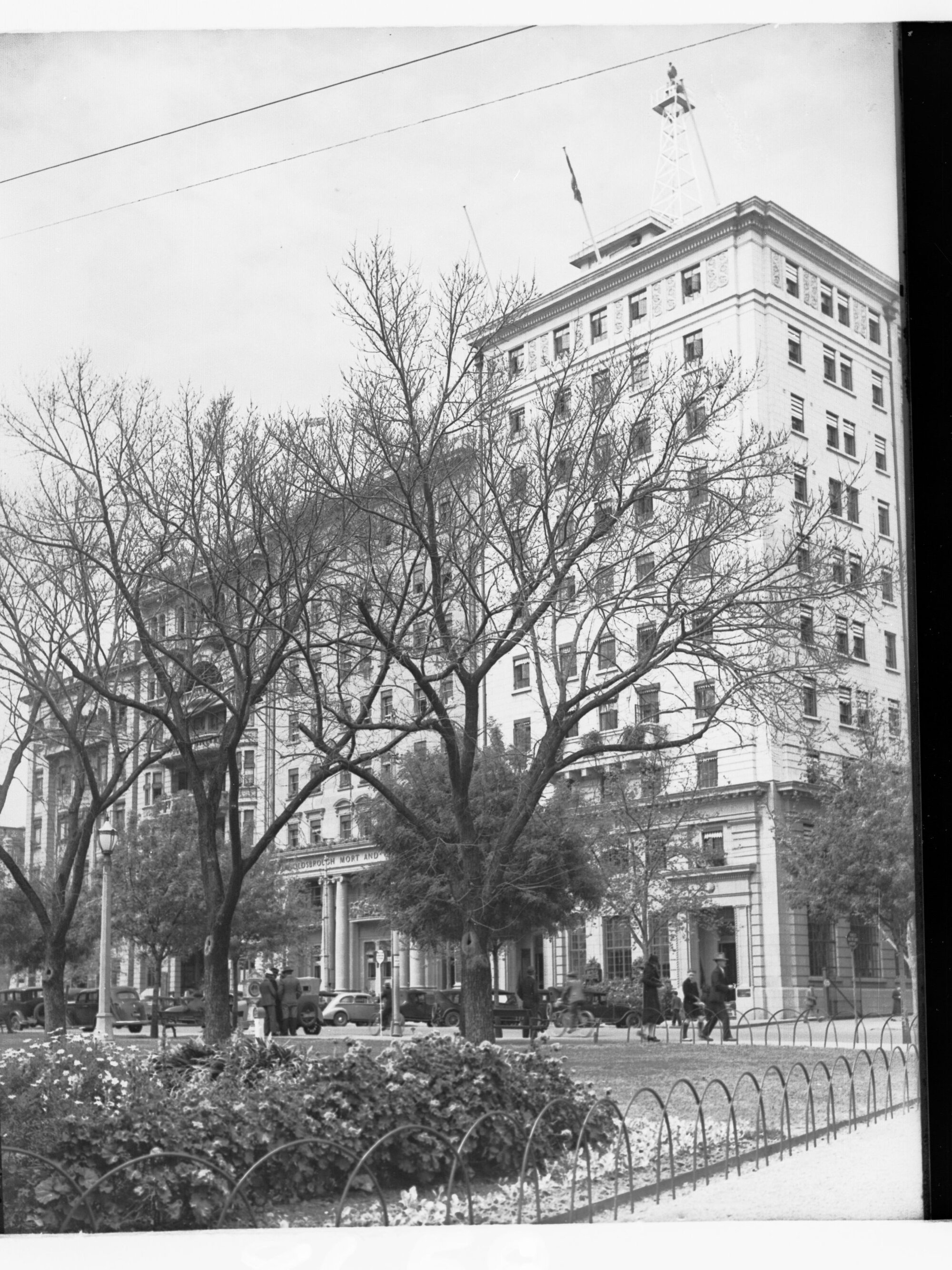 North Terrace Showing Automobiles and People