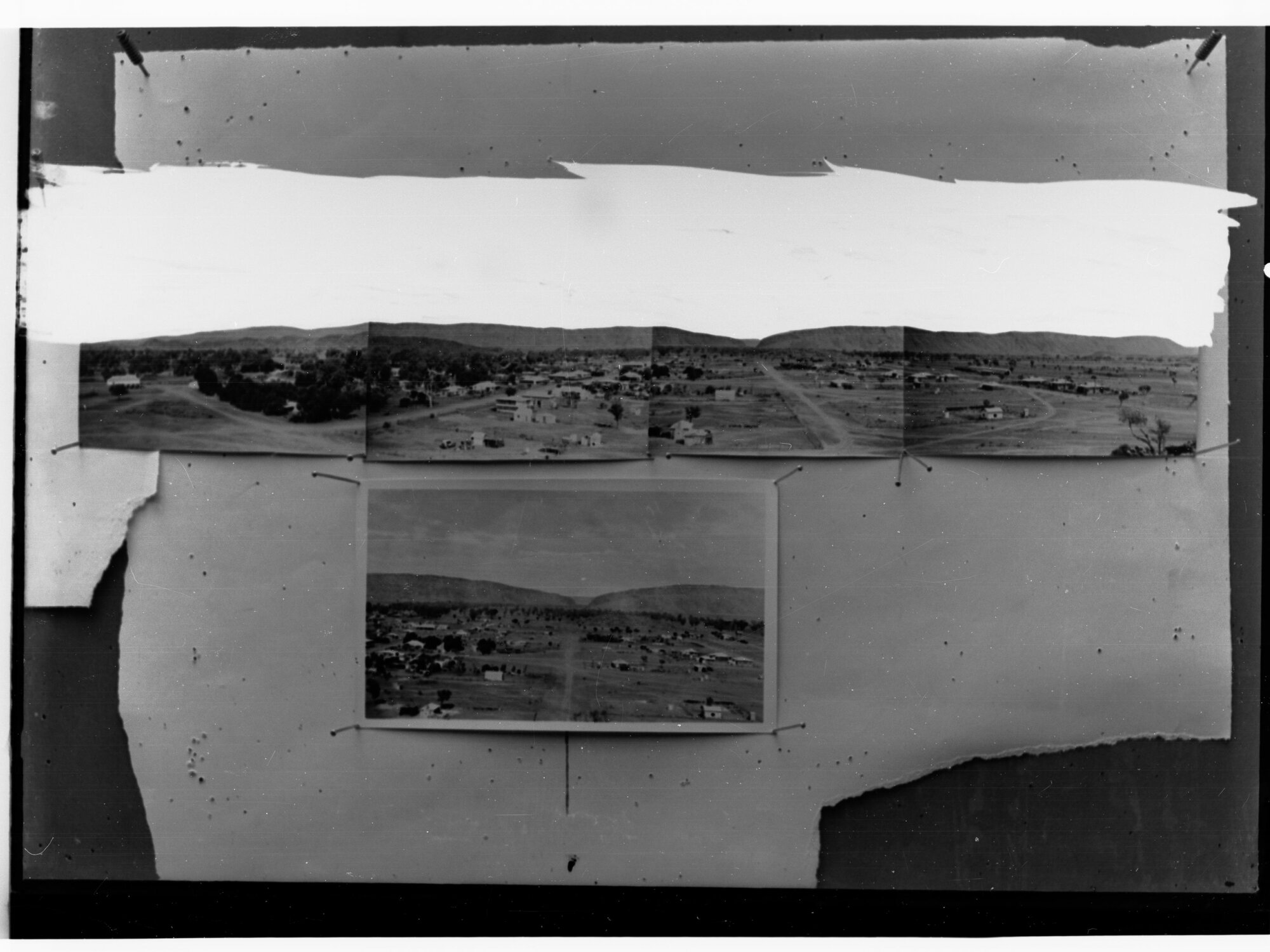 Several photographs of unidentified town