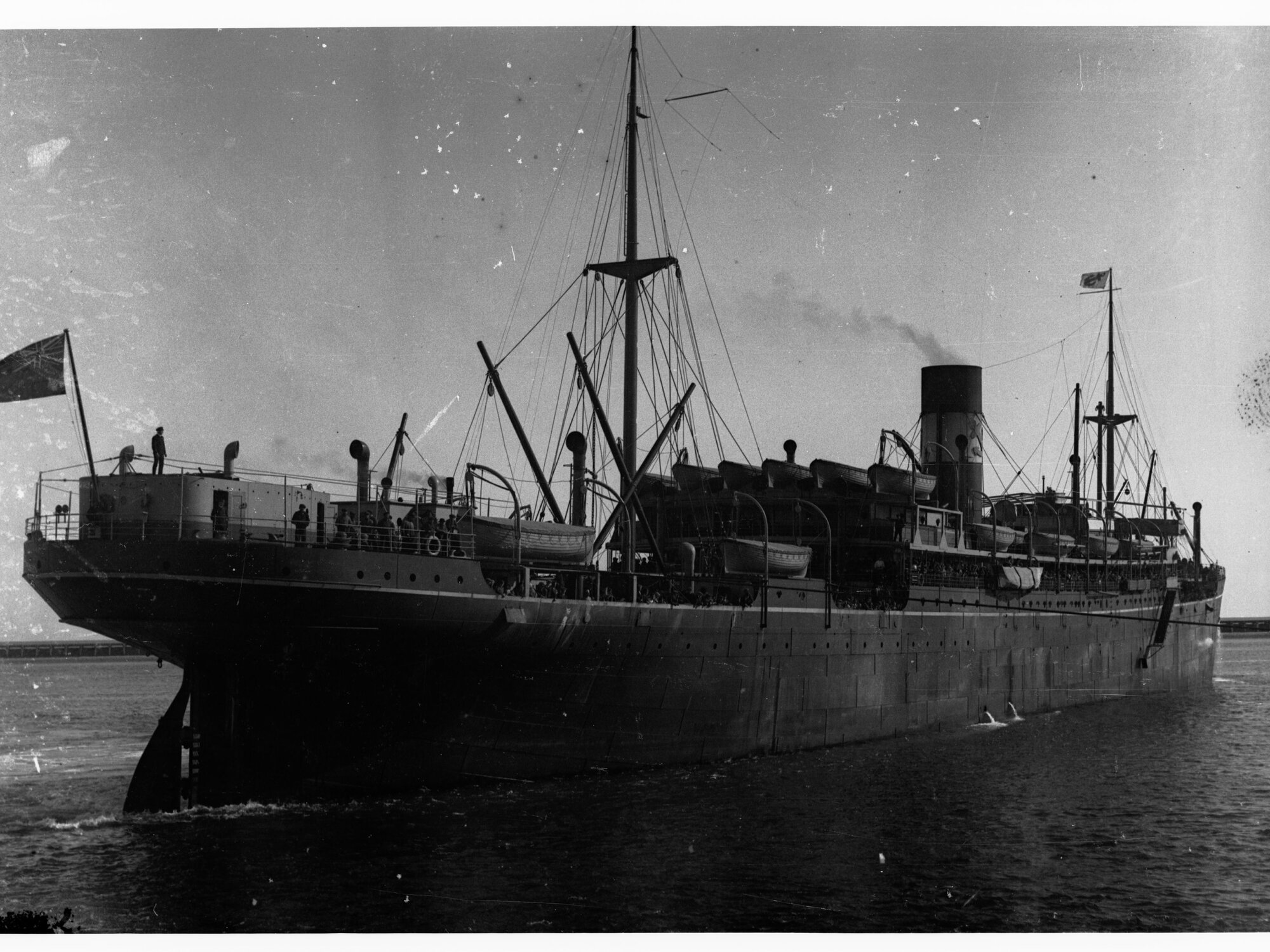 Steamship at sea