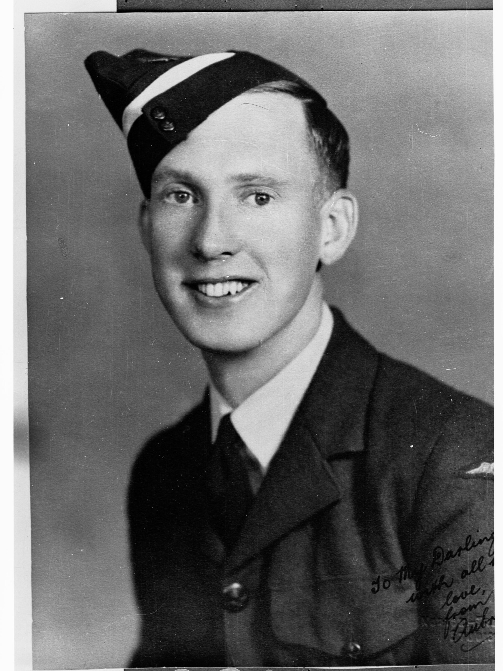 Portrait of man enlisted in Royal Australian Air Force - photo copied for Roll of Honour