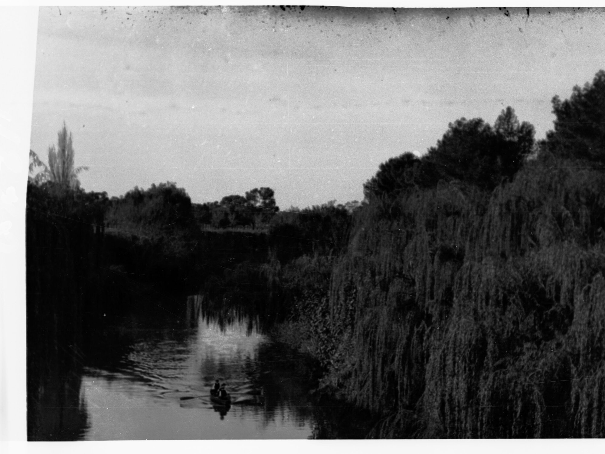 River Torrens showing row boat