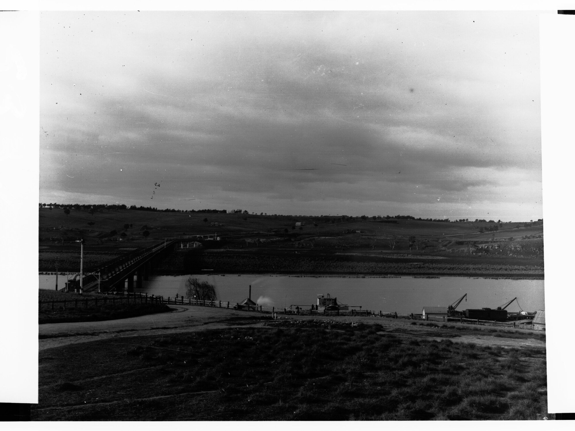 River Murray Showing Railway Bridge
