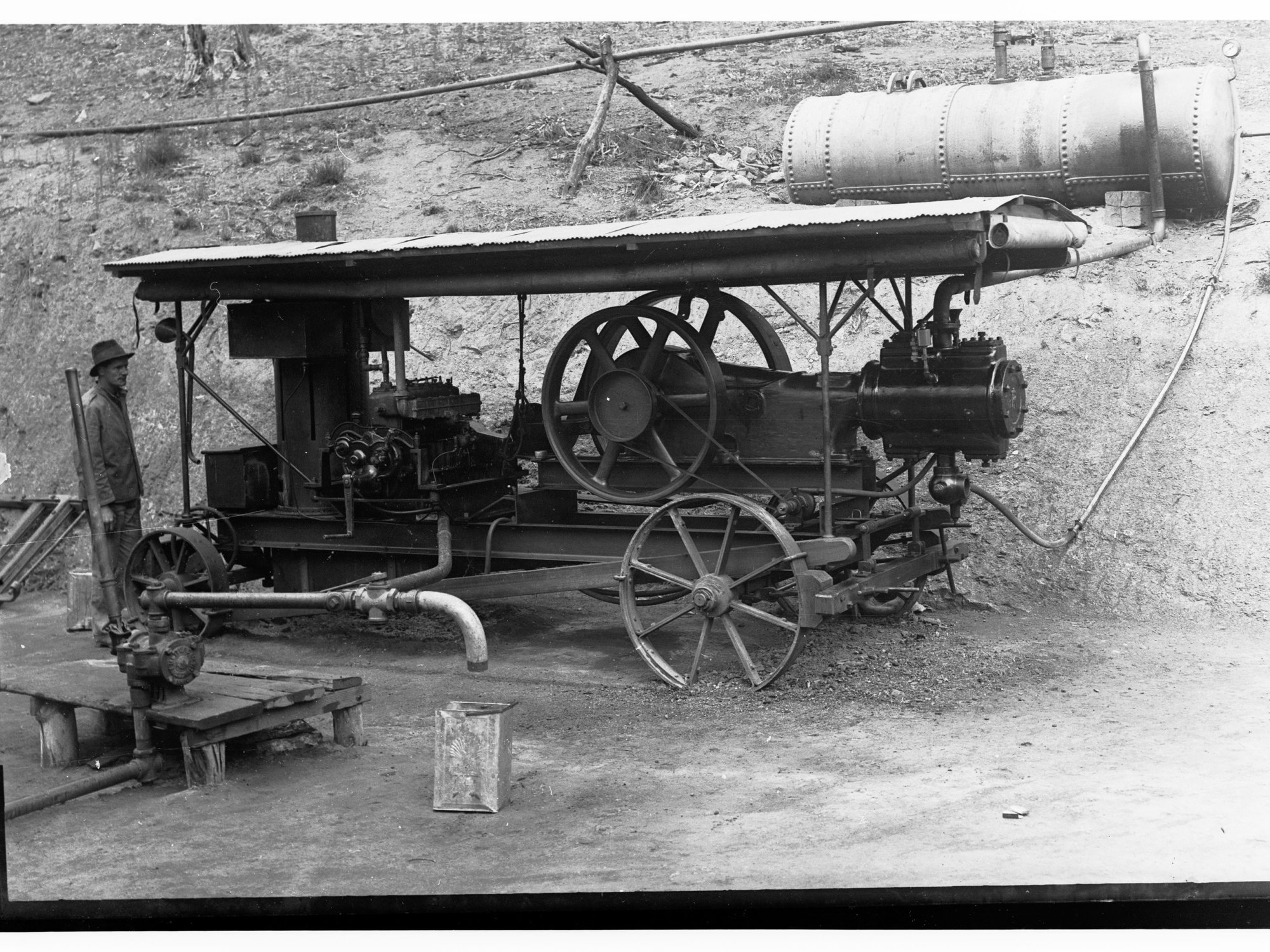Air Compressor Construction of Torrens Gorge Road