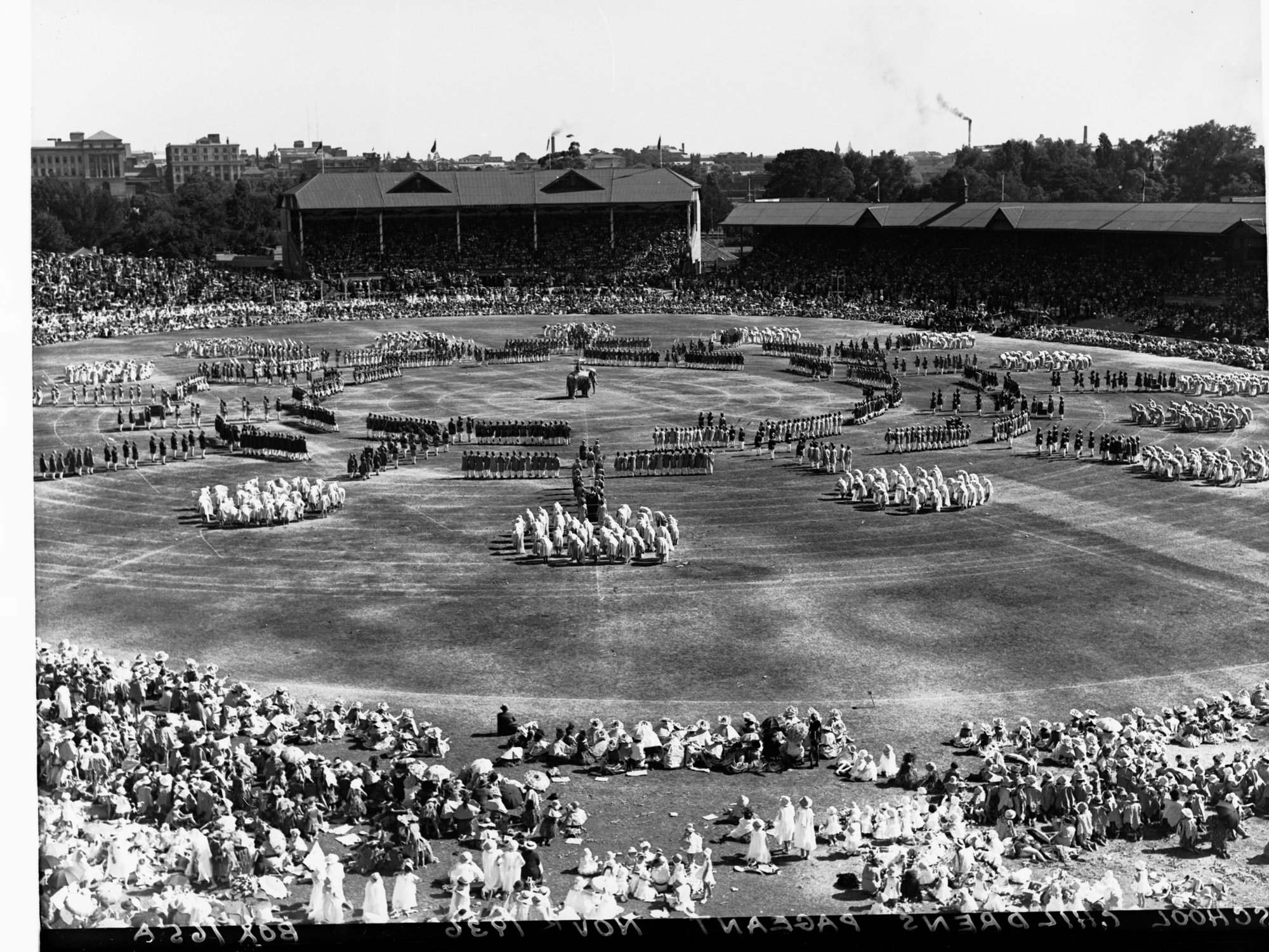 School children's pageant - Adelaide Oval for state centenary