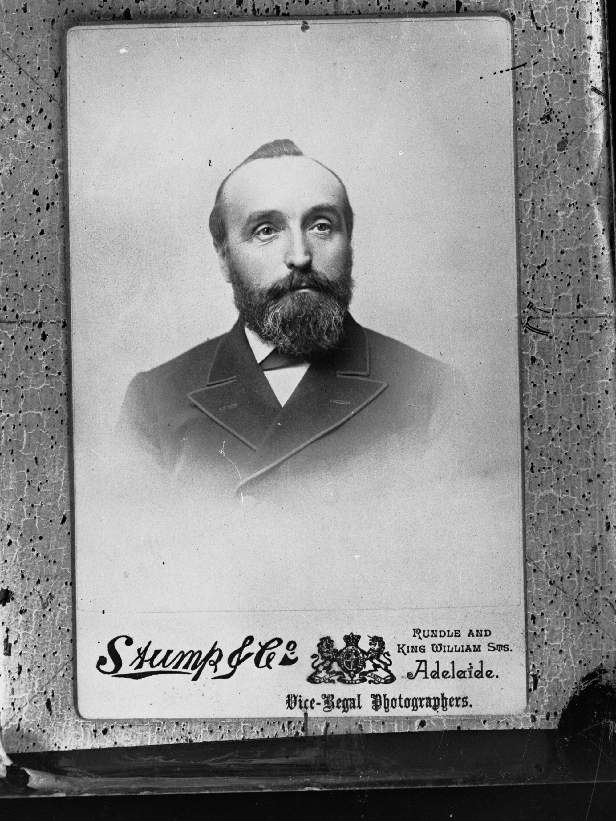 No information recorded - unidentified man - Portrait by Stump &amp; Co.