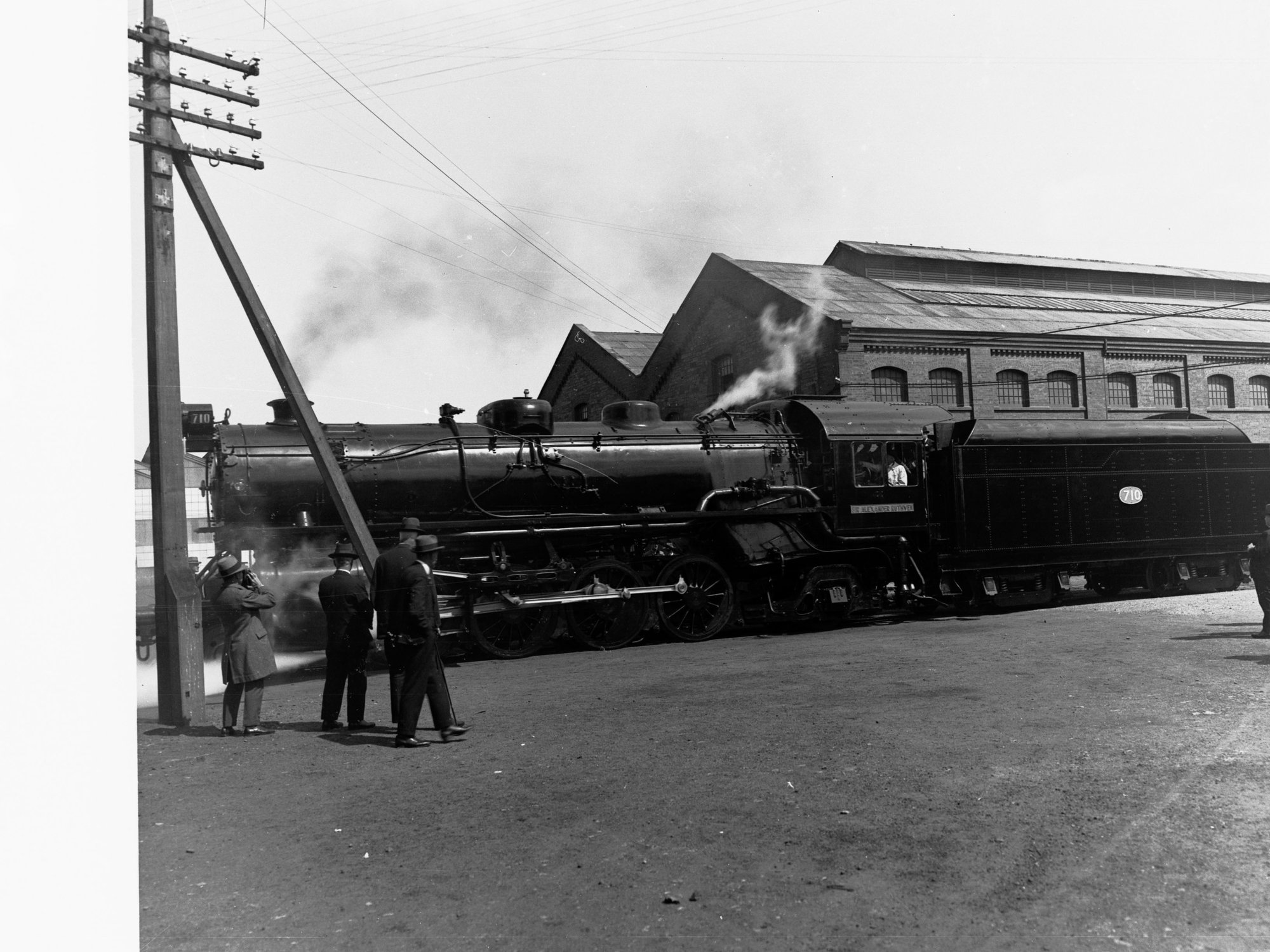 Governor Alexander Ruthven Driving Locomotive
