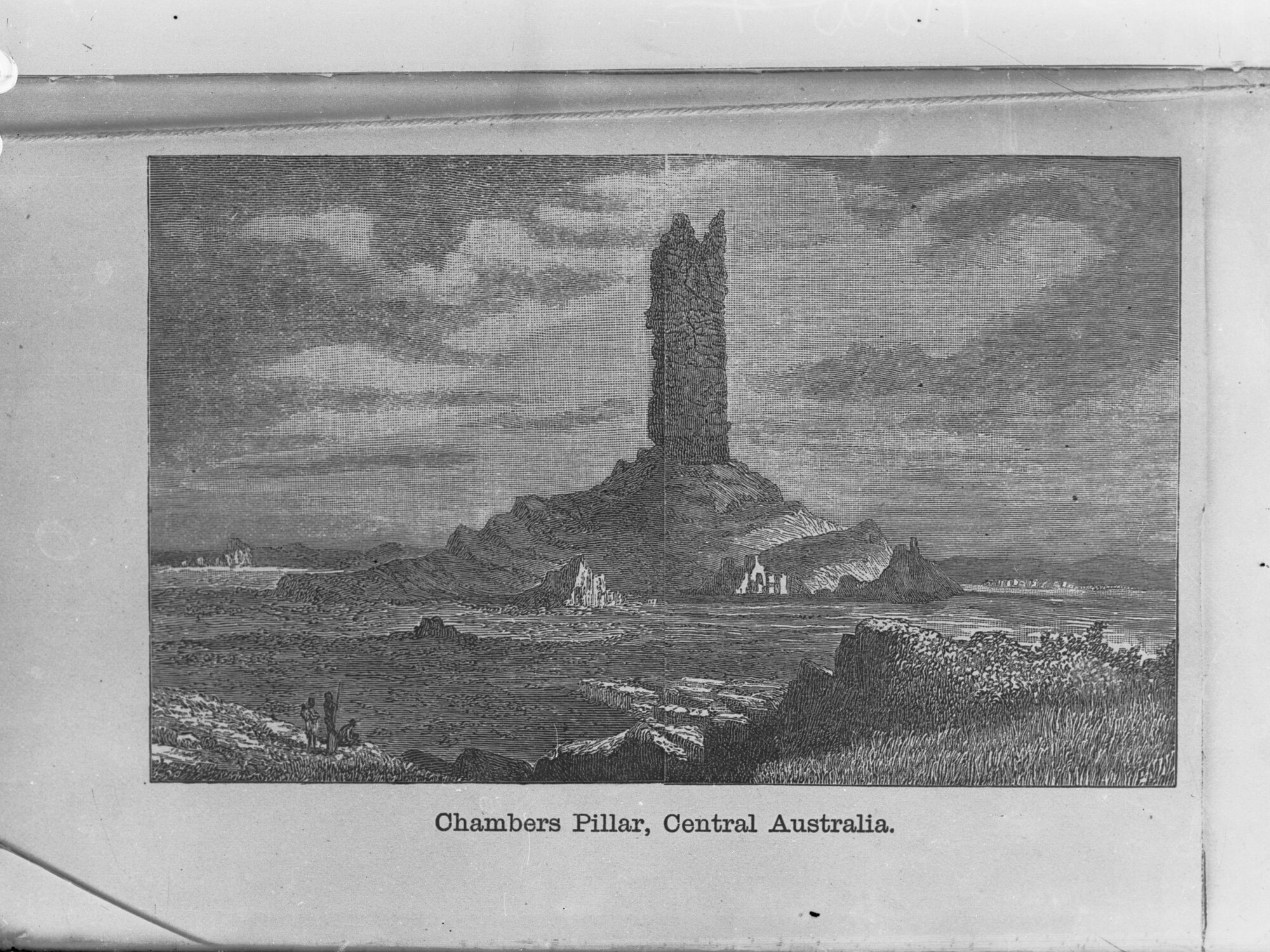 Sketch of Chambers Pillar, Central Australia