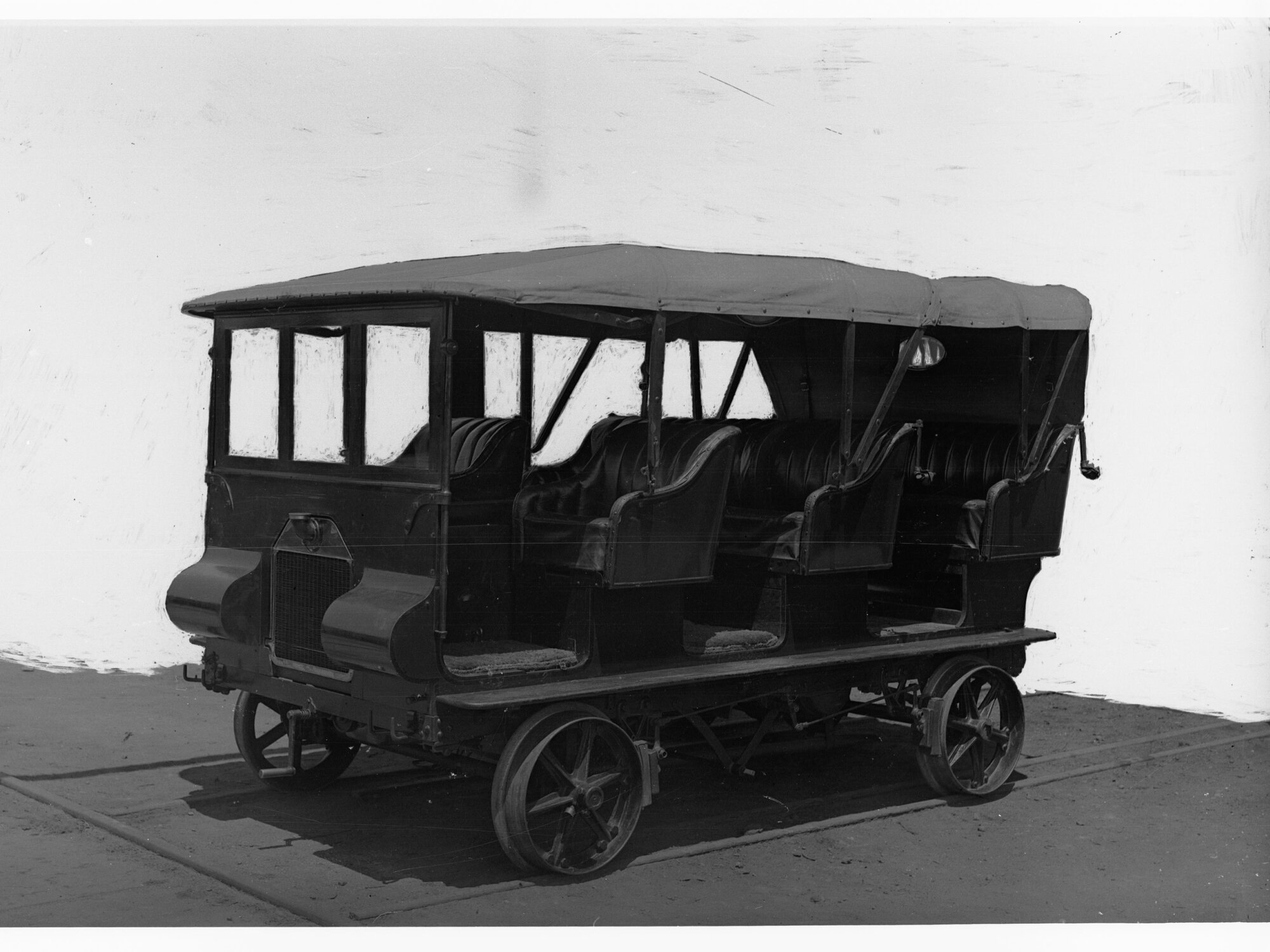Old railway motor for inspection