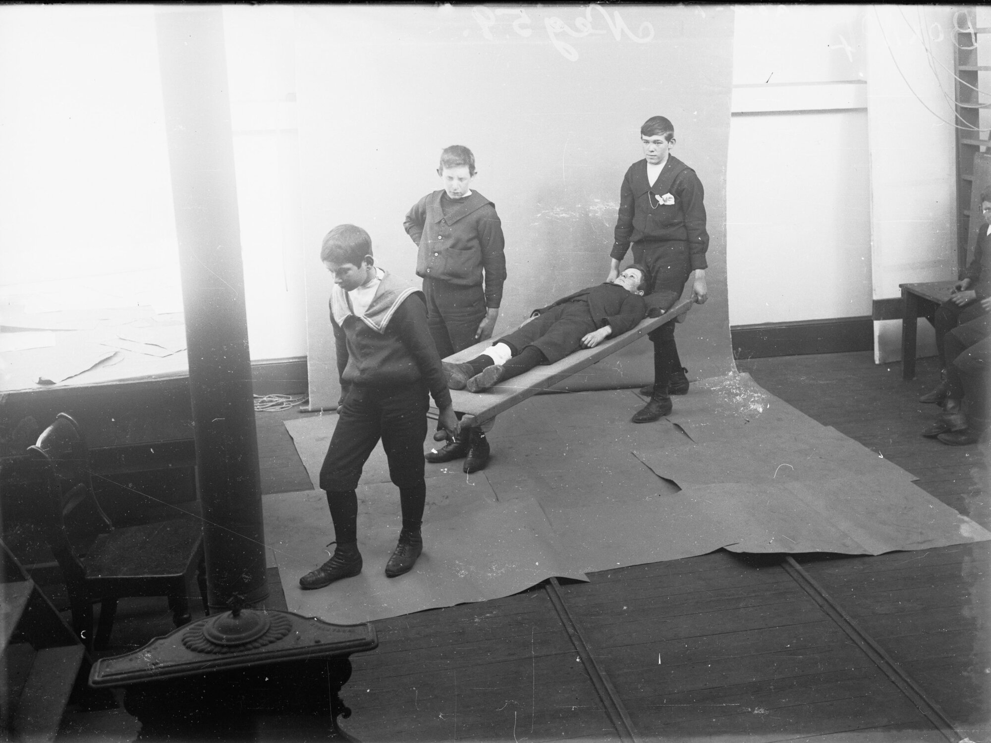 First Aid class: class conducted by Dr Rogers