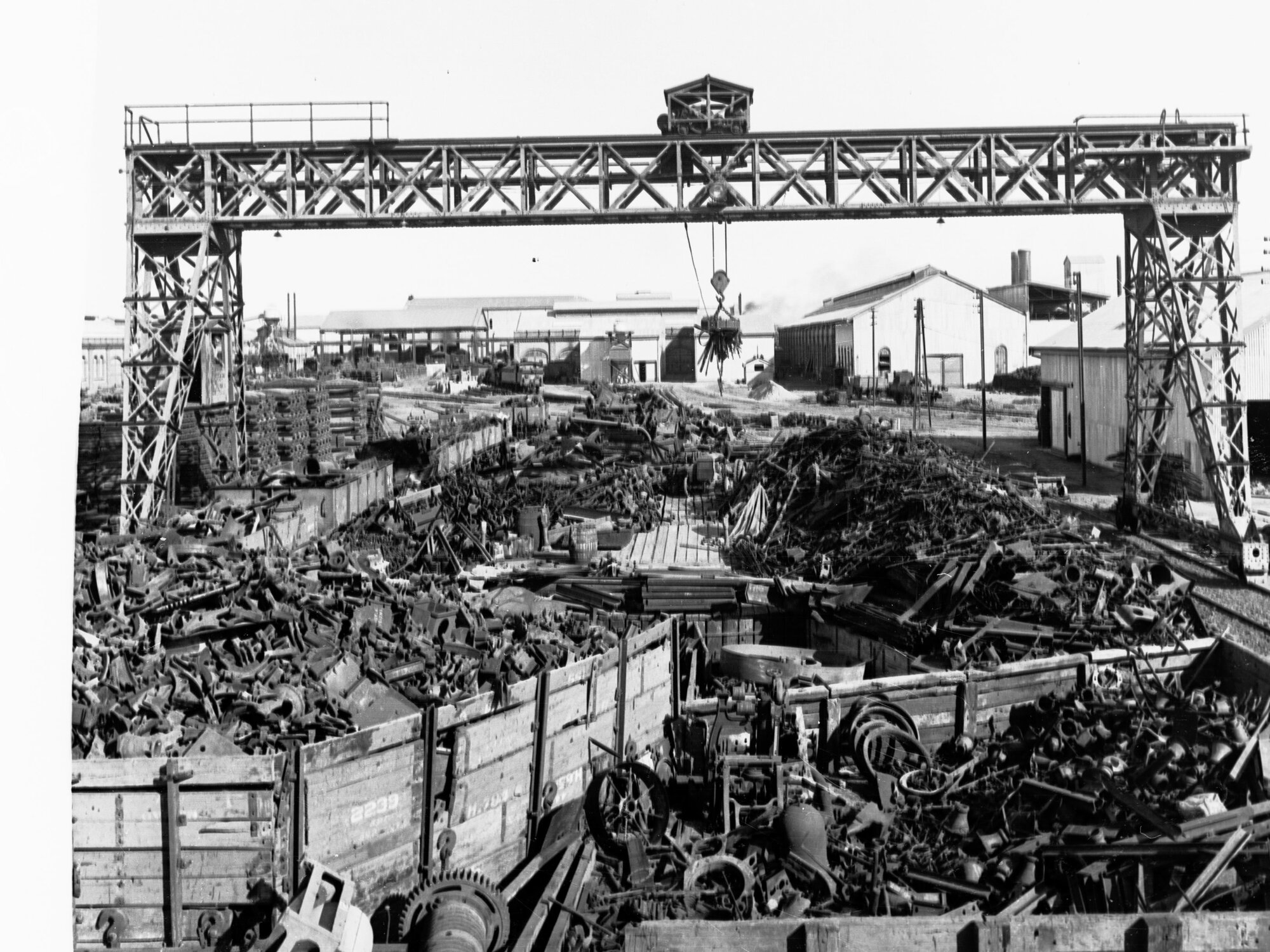 Scrapyard at Islington Railway Workshop