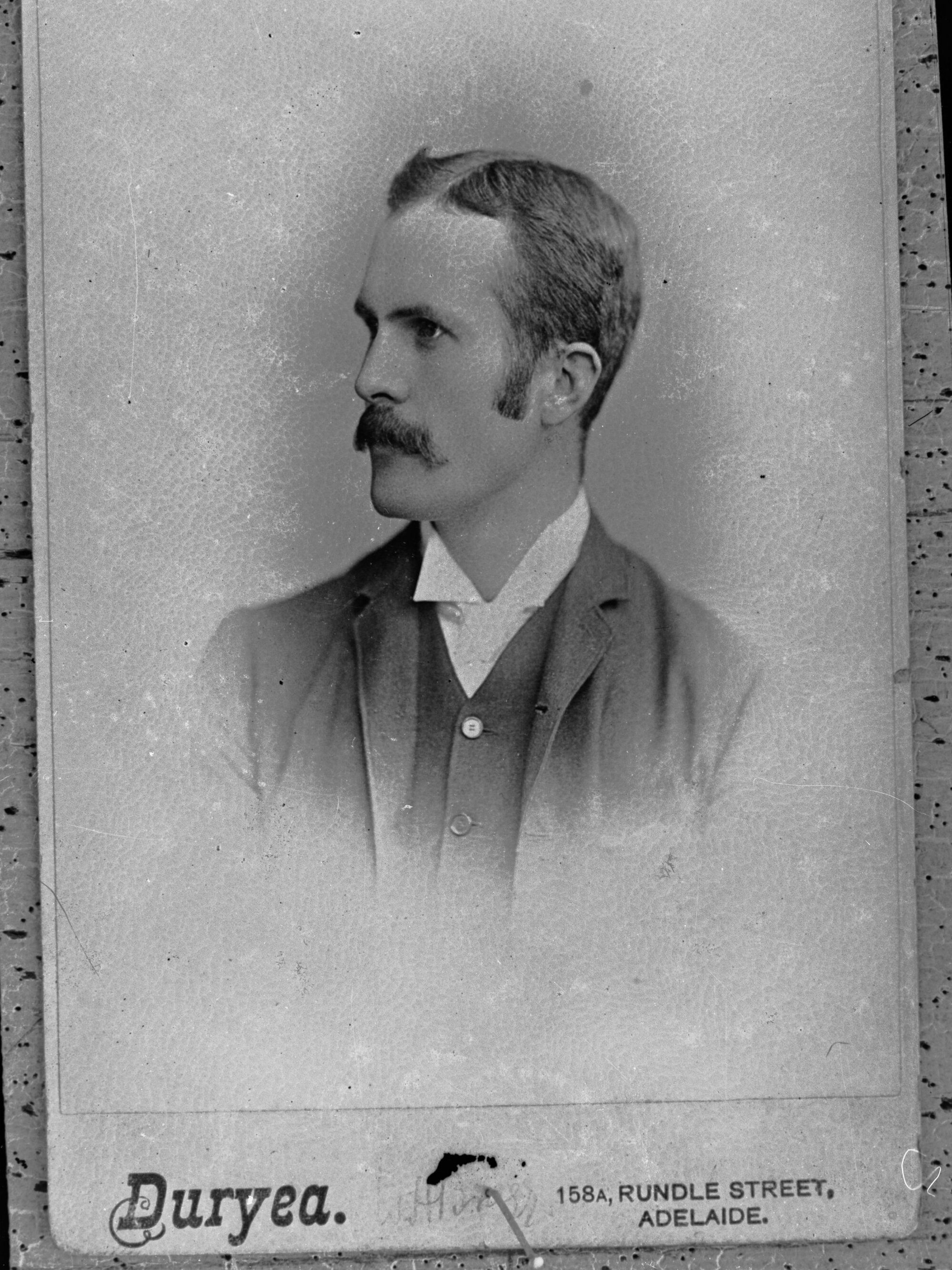 No information recorded - unidentified man - Portrait by T Duryea