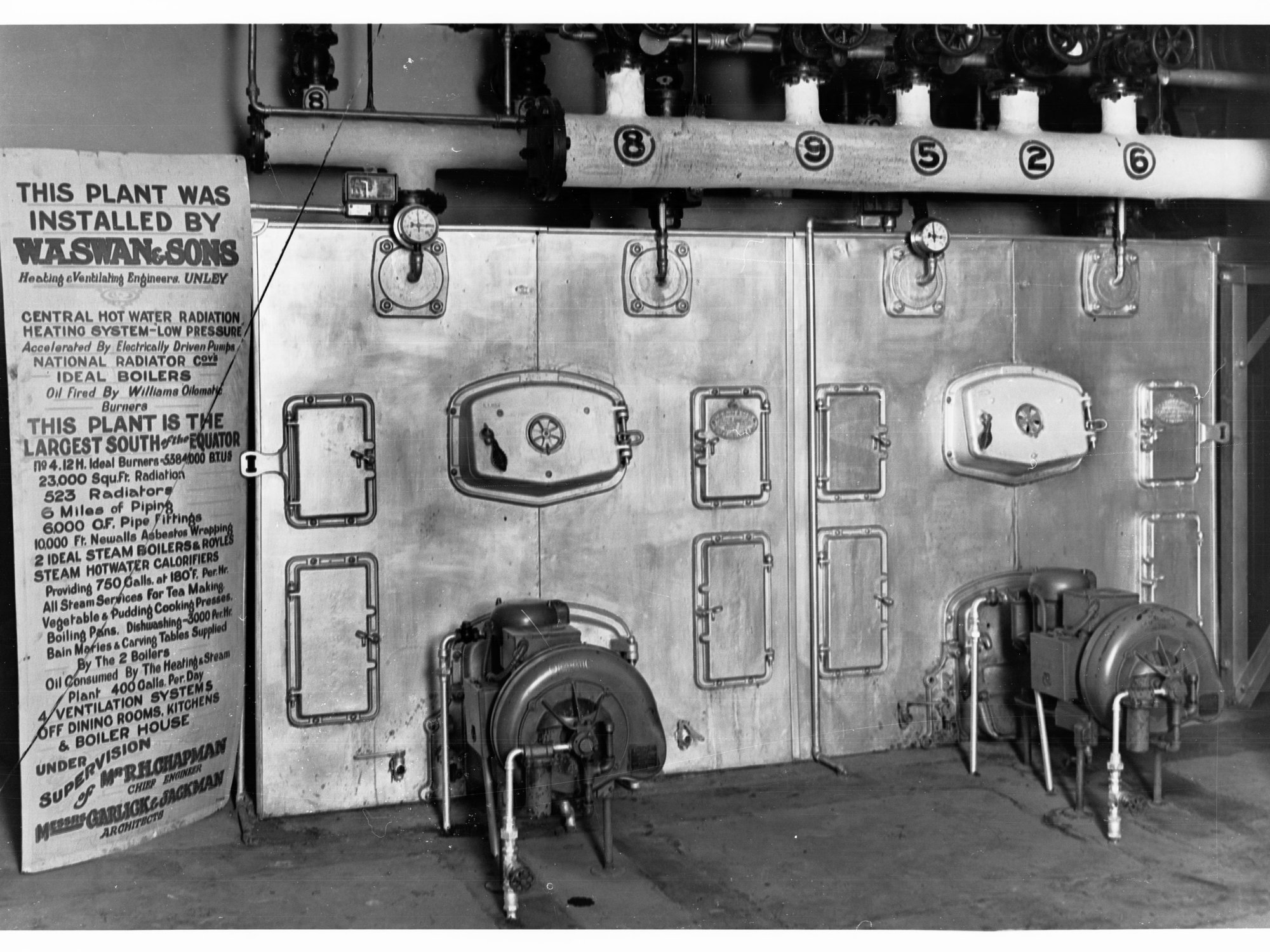 Heating and Boiler Plant Adelaide Railway Station