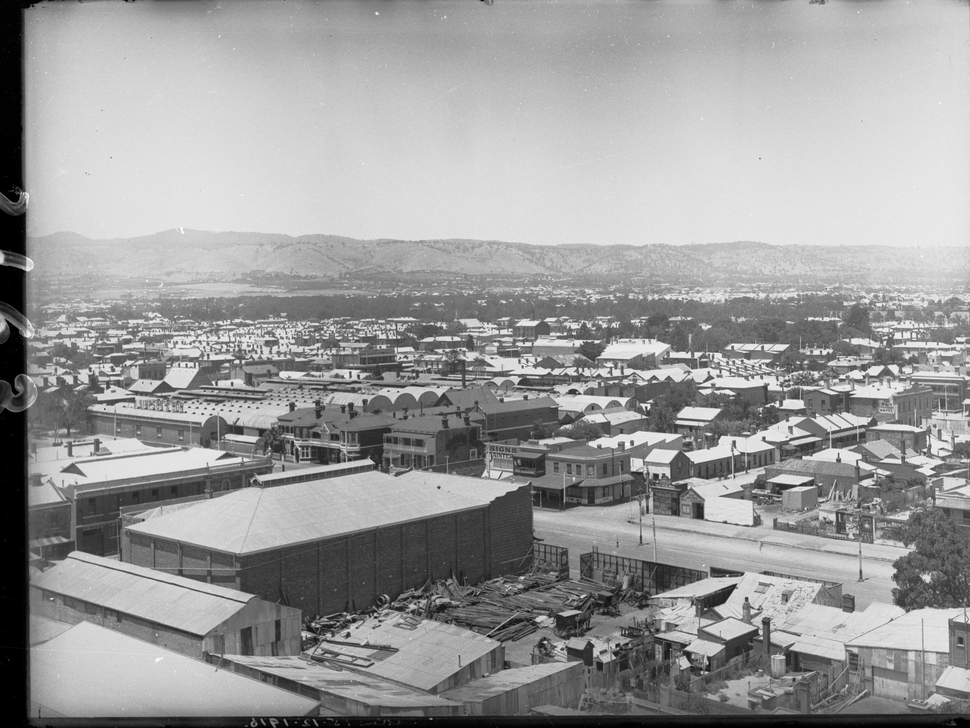 Adelaide City View - looking south-east across Wakefield Street. 
