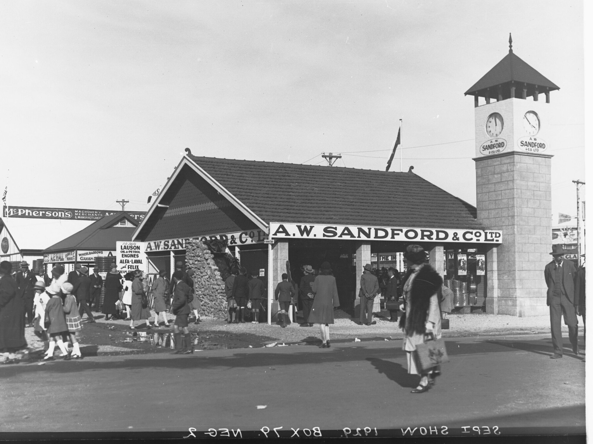 Royal Adelaide Show Showing A. W. Sanford and Co. Ltd. Display