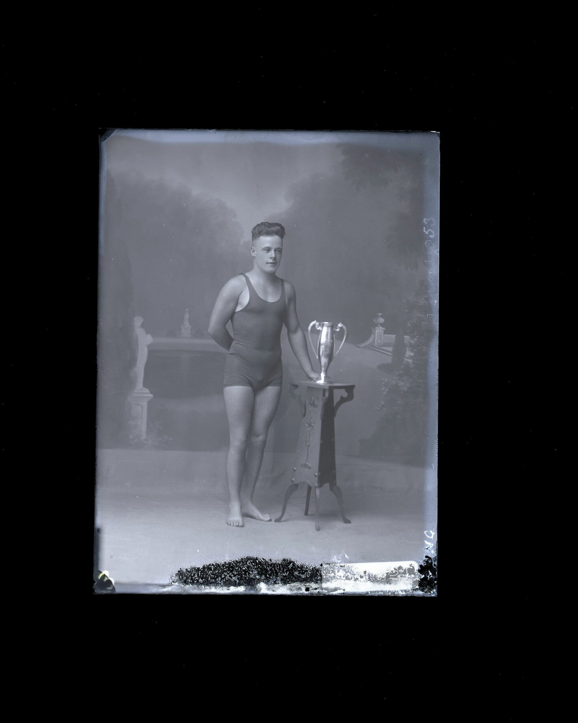 Mr Young, swim champion