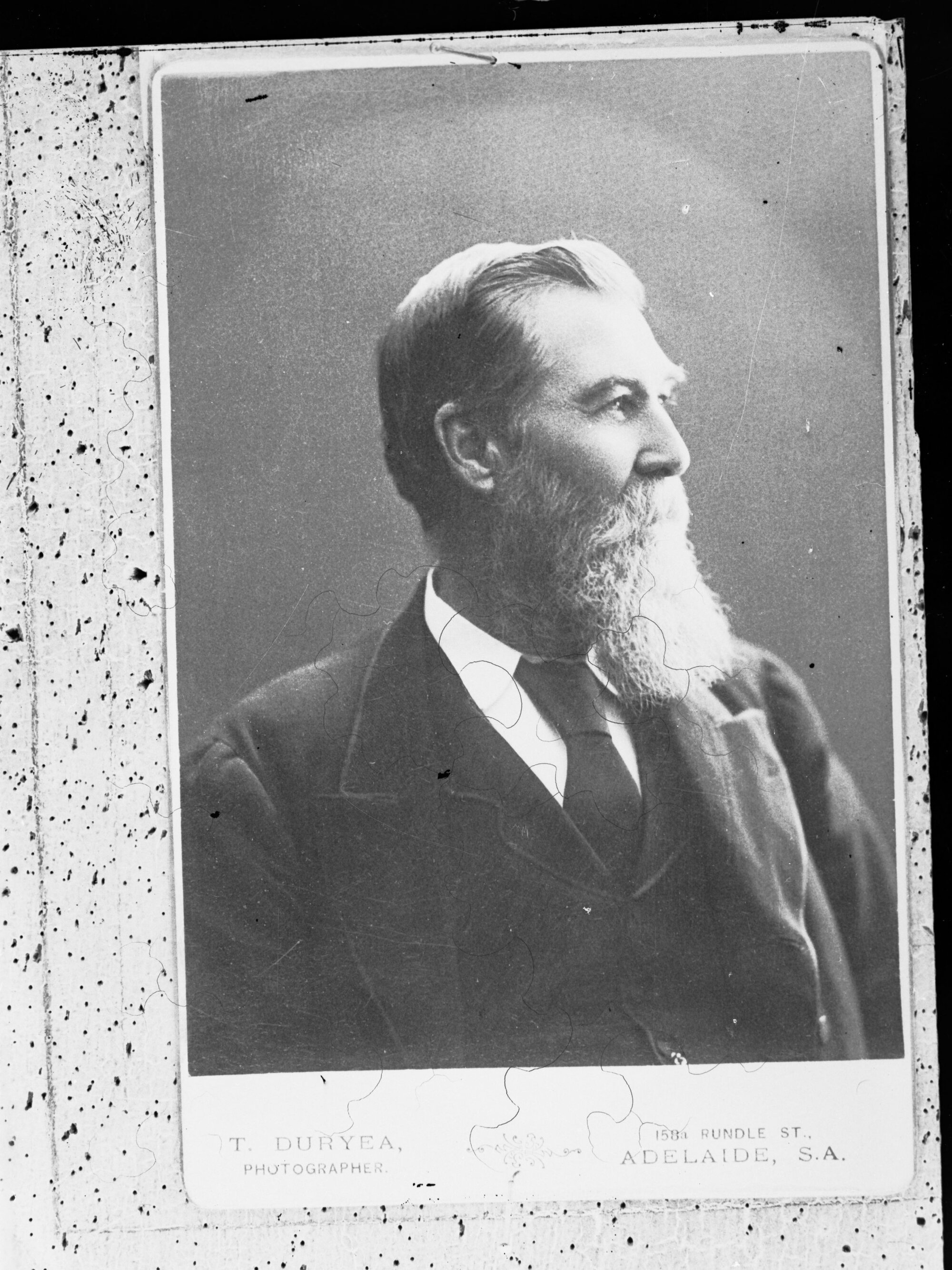 No information recorded - unidentified man - Portrait by T Duryea