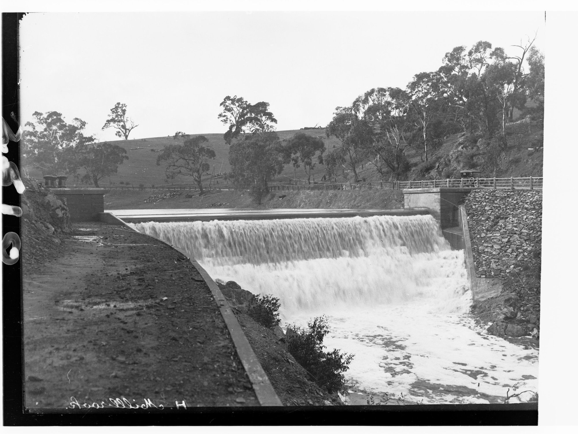 Gumeracha Weir, which feeds Millbrook Reservoir