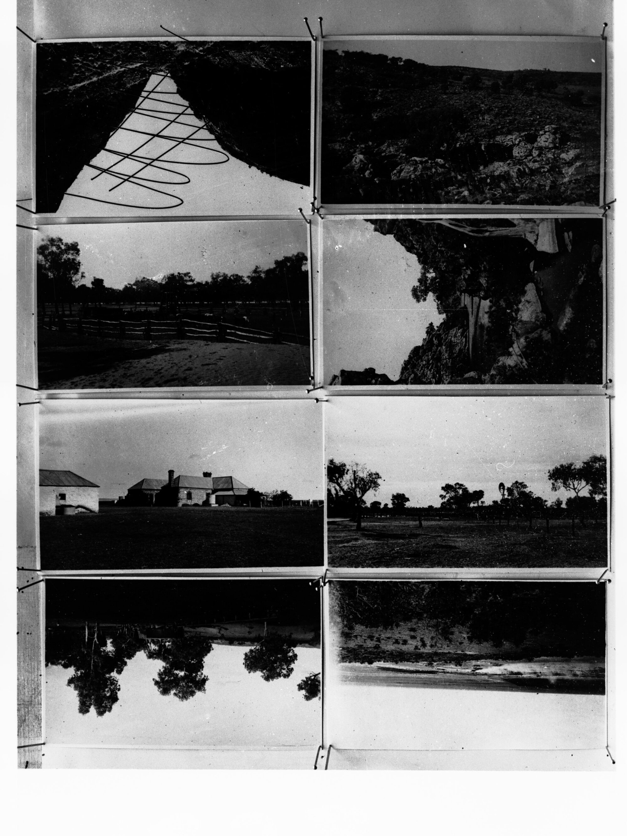 Pictures are scenes in the Northern Territory - 8 pictures on one negative