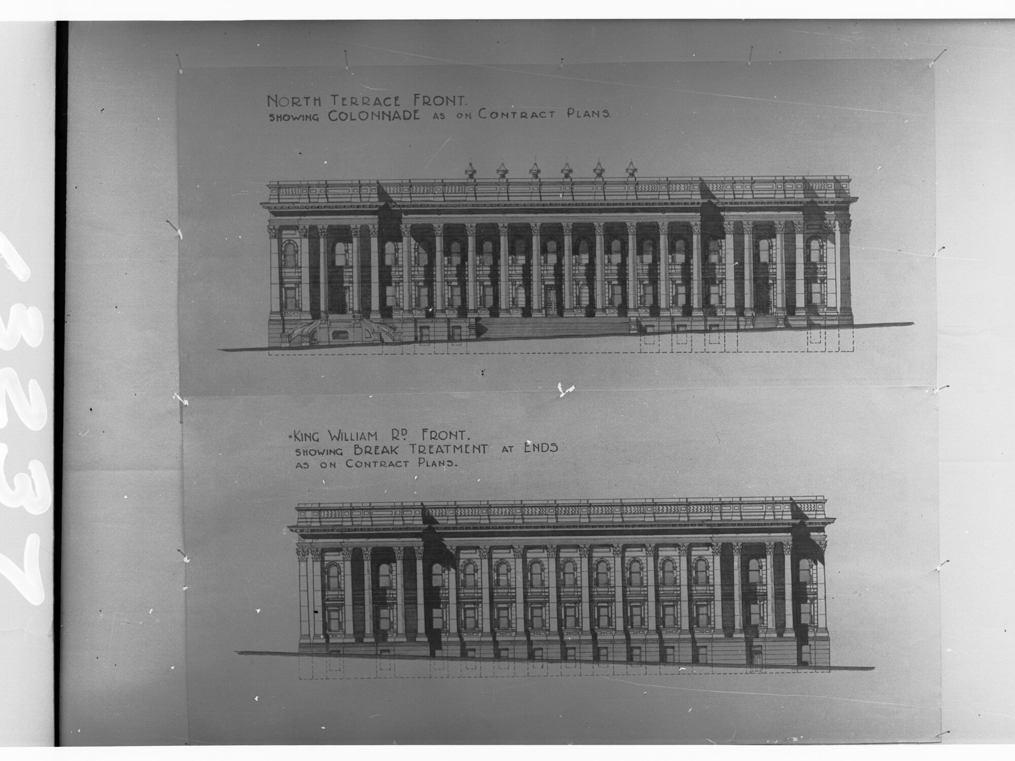 Technical drawing of Parliament House