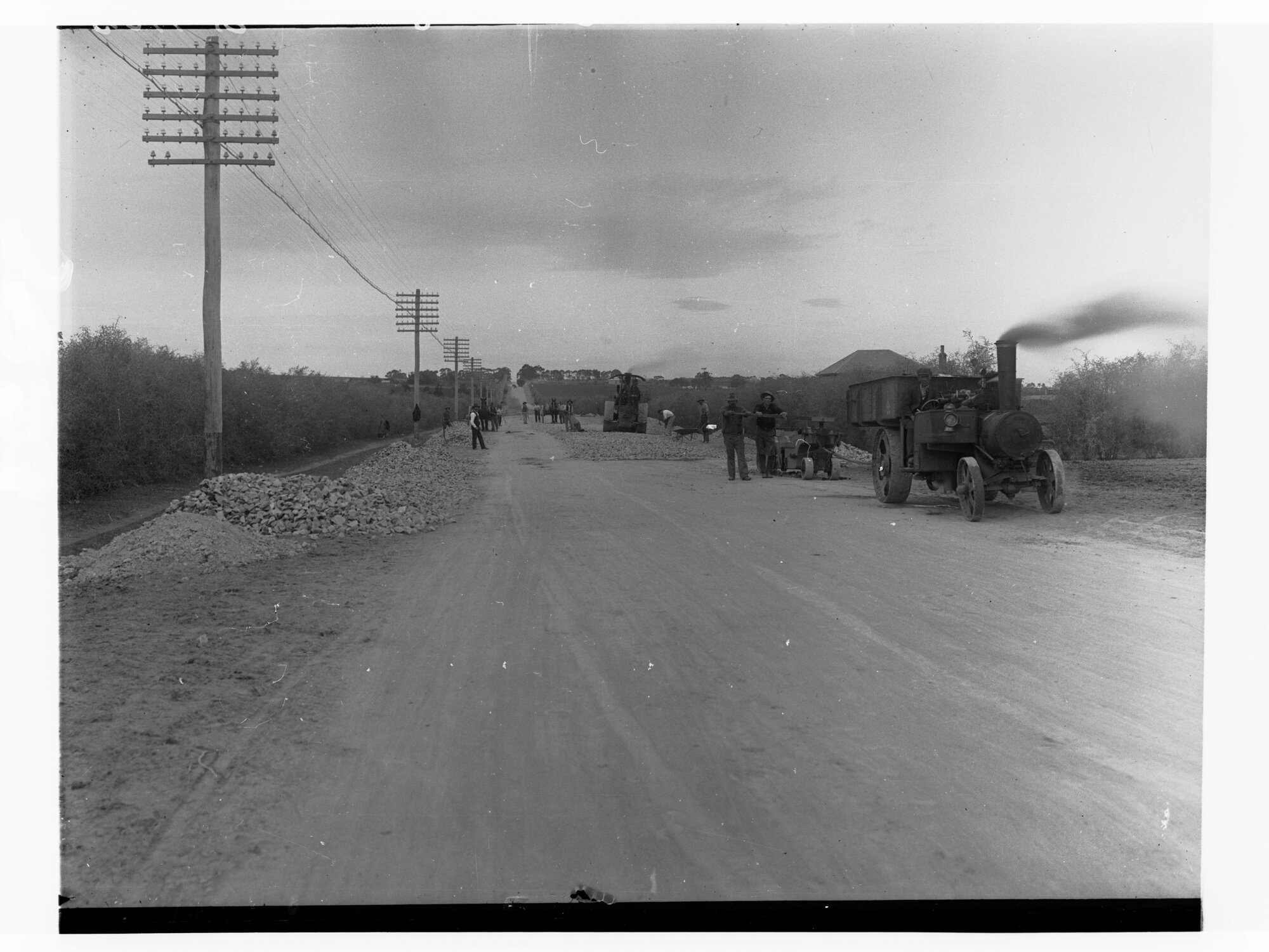 Making road at Gepps Cross