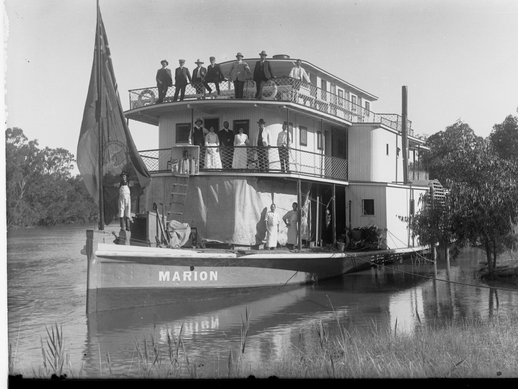 Paddlesteamer Marion on the  River Murray, South Australia